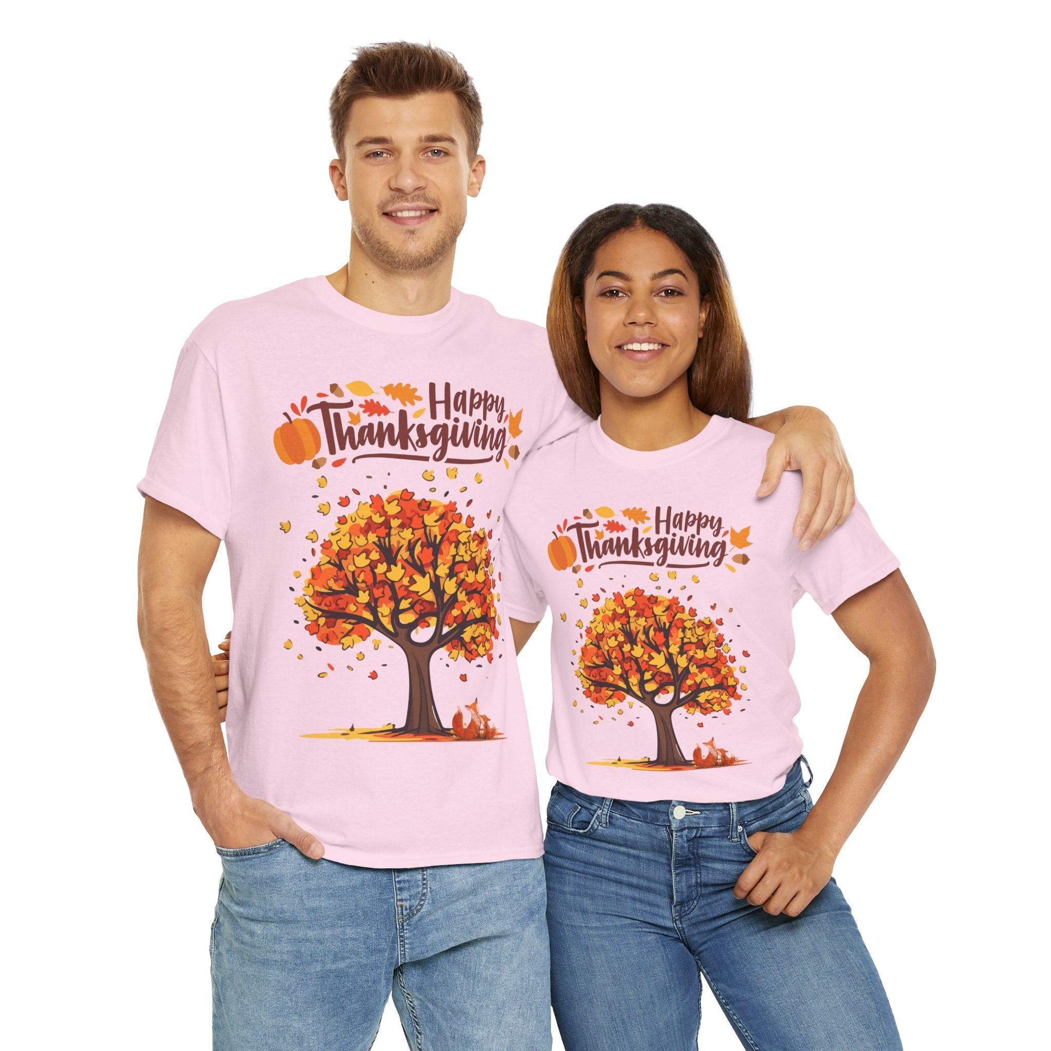 Thanksgiving Tree Tee, Autumn Shirt, Fall Apparel, Family Gathering Top, Seasonal Wear, Thanksgiving Gift