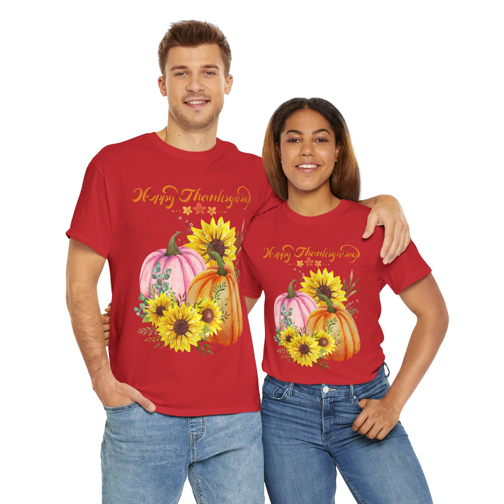 Thanksgiving T-shirts, Pumpkin Tee, Autumn Shirt, Unisex Fall Apparel, Holiday Gift, Cozy Outfit, Harvest Festival Clothing