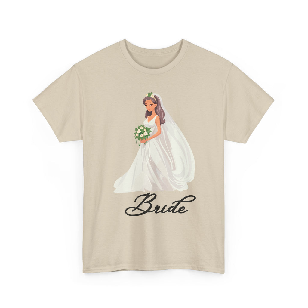 Bride Sketch Unisex Heavy Cotton Tee - Perfect for Weddings, Bridal Showers, Bachelorette Parties, Engagements, and Gifts