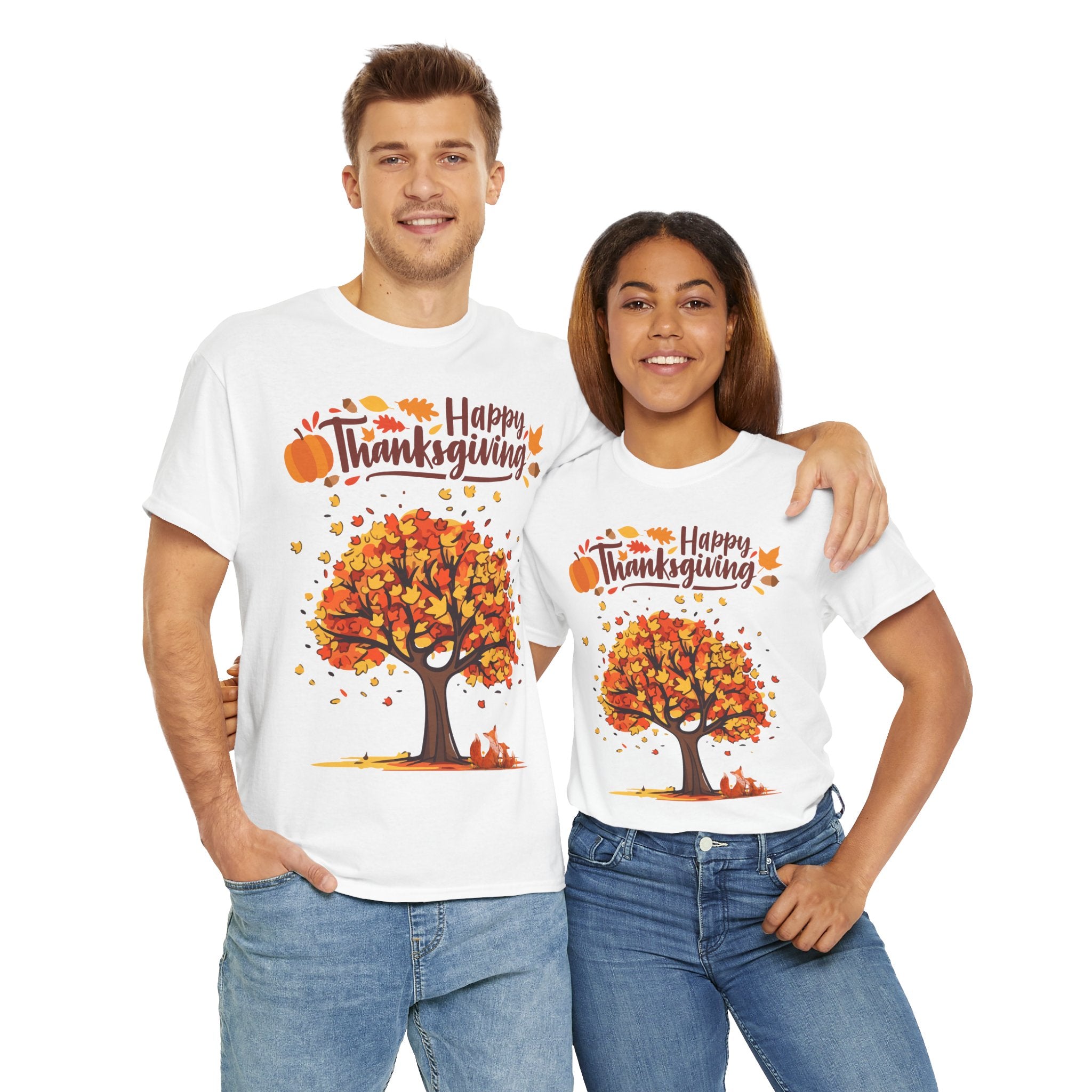 Thanksgiving Tree Tee, Autumn Shirt, Fall Apparel, Family Gathering Top, Seasonal Wear, Thanksgiving Gift