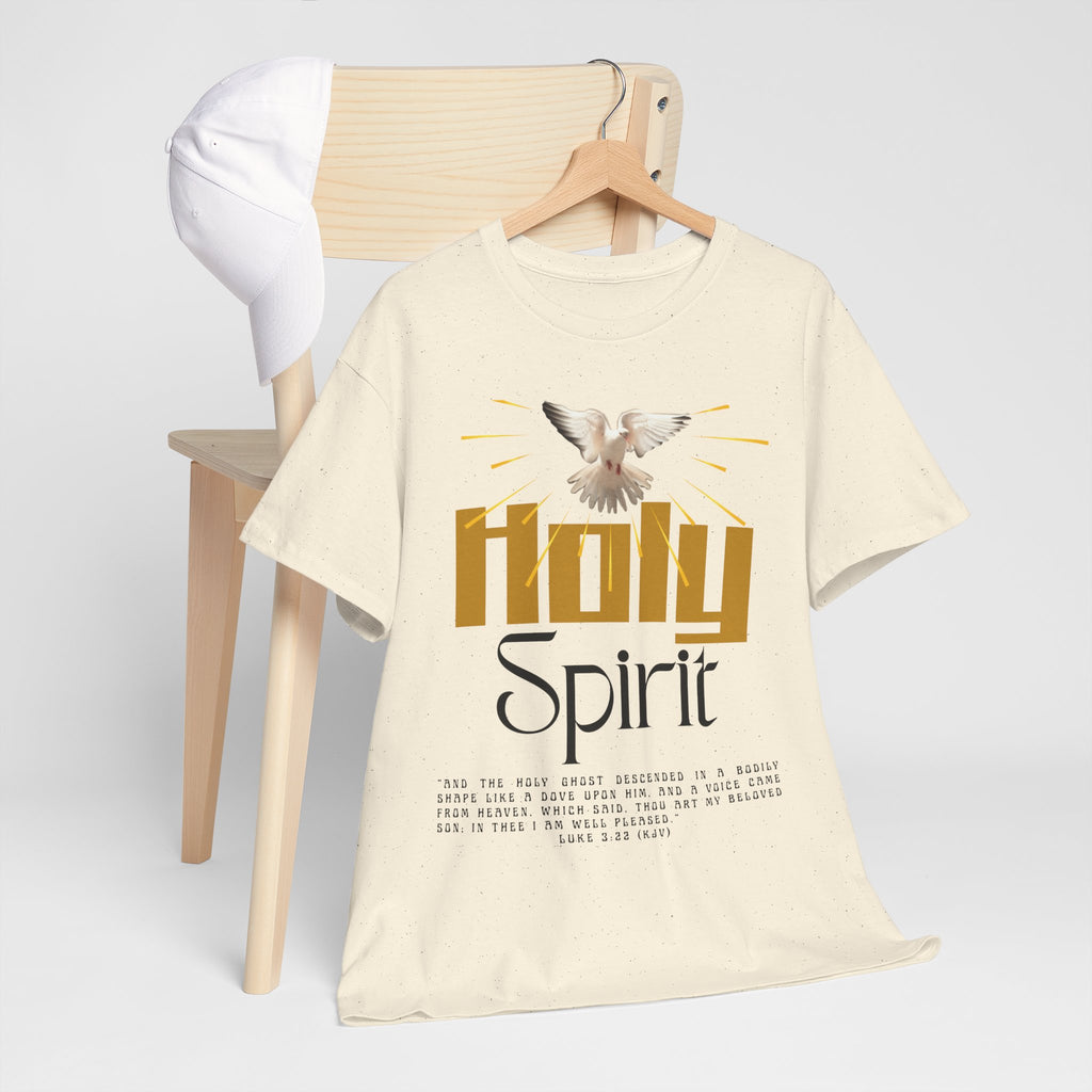 Christian T-shirts, Holy Spirit Unisex Heavy Cotton Tee, Inspirational T-Shirt for Faith Celebration, Christian Gift, Spiritual Attire, Religious Apparel