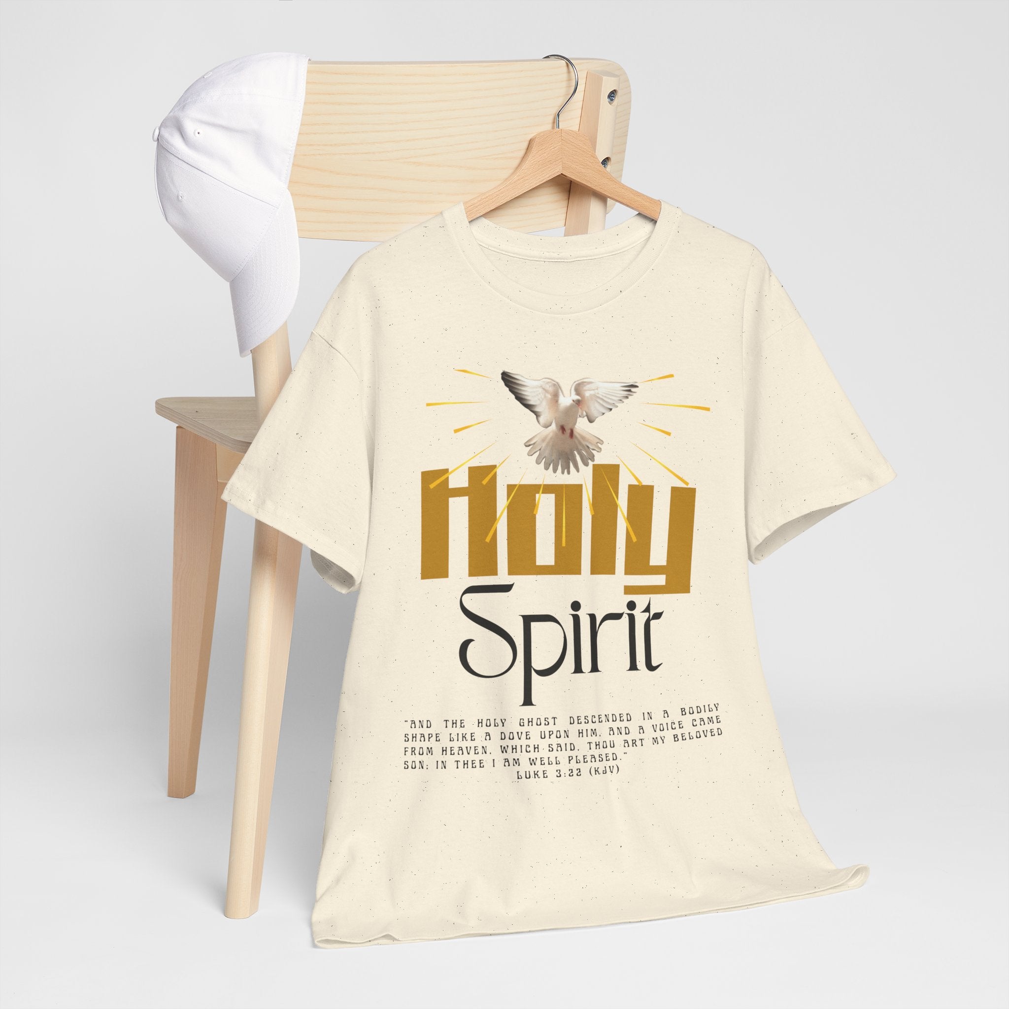 Christian T-shirts, Holy Spirit Unisex Heavy Cotton Tee, Inspirational T-Shirt for Faith Celebration, Christian Gift, Spiritual Attire, Religious Apparel
