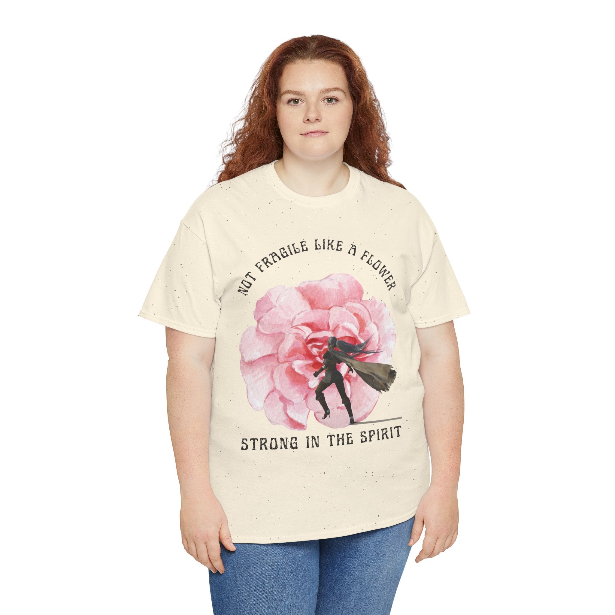 Floral Empowerment Tee, Not Fragile Like a Flower, Strong in the Spirit Shirt, Inspirational Unisex T-Shirt, Gift for Women, [...]