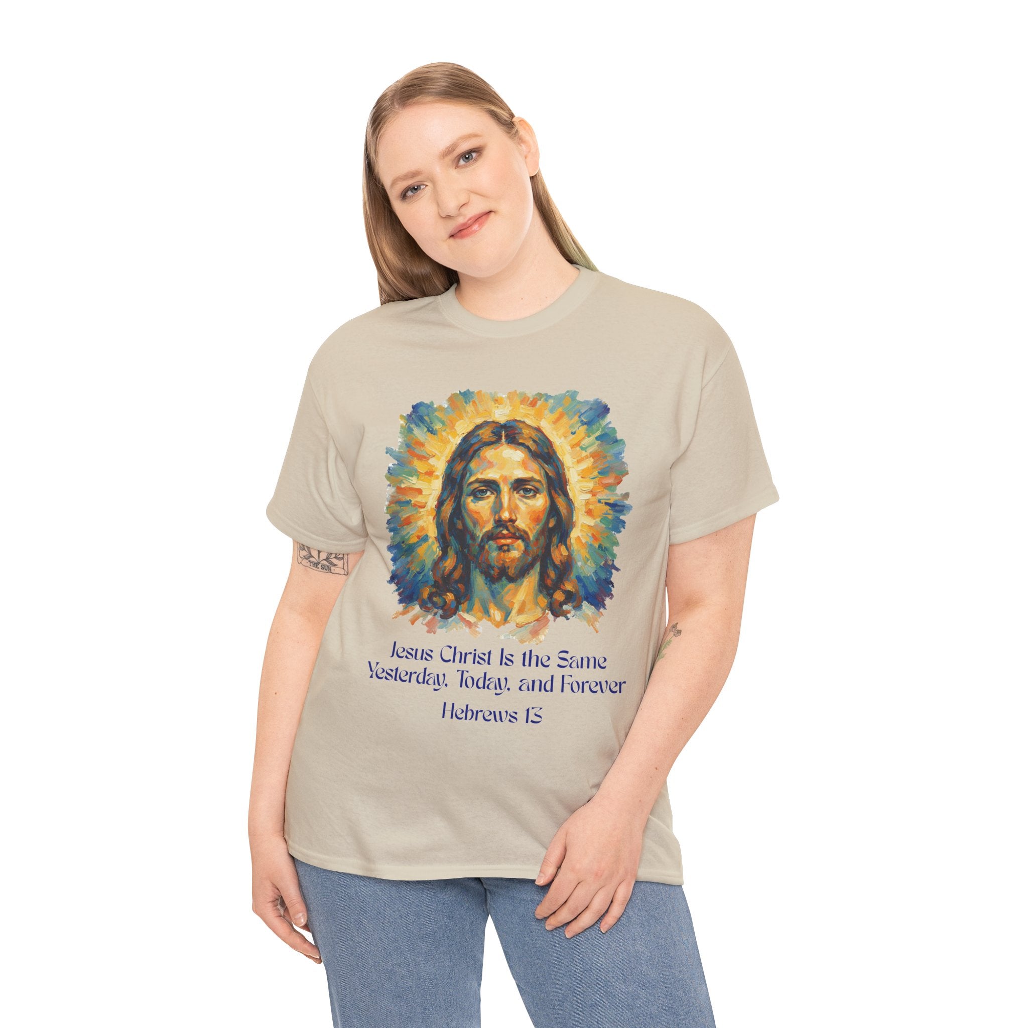 Jesus Portrait – Van Gogh Inspired Style Religious Inspirational Tee - Jesus Christ Design, Faith Shirt, Christian Clothing, Birthday Gift, Everyday Wear
