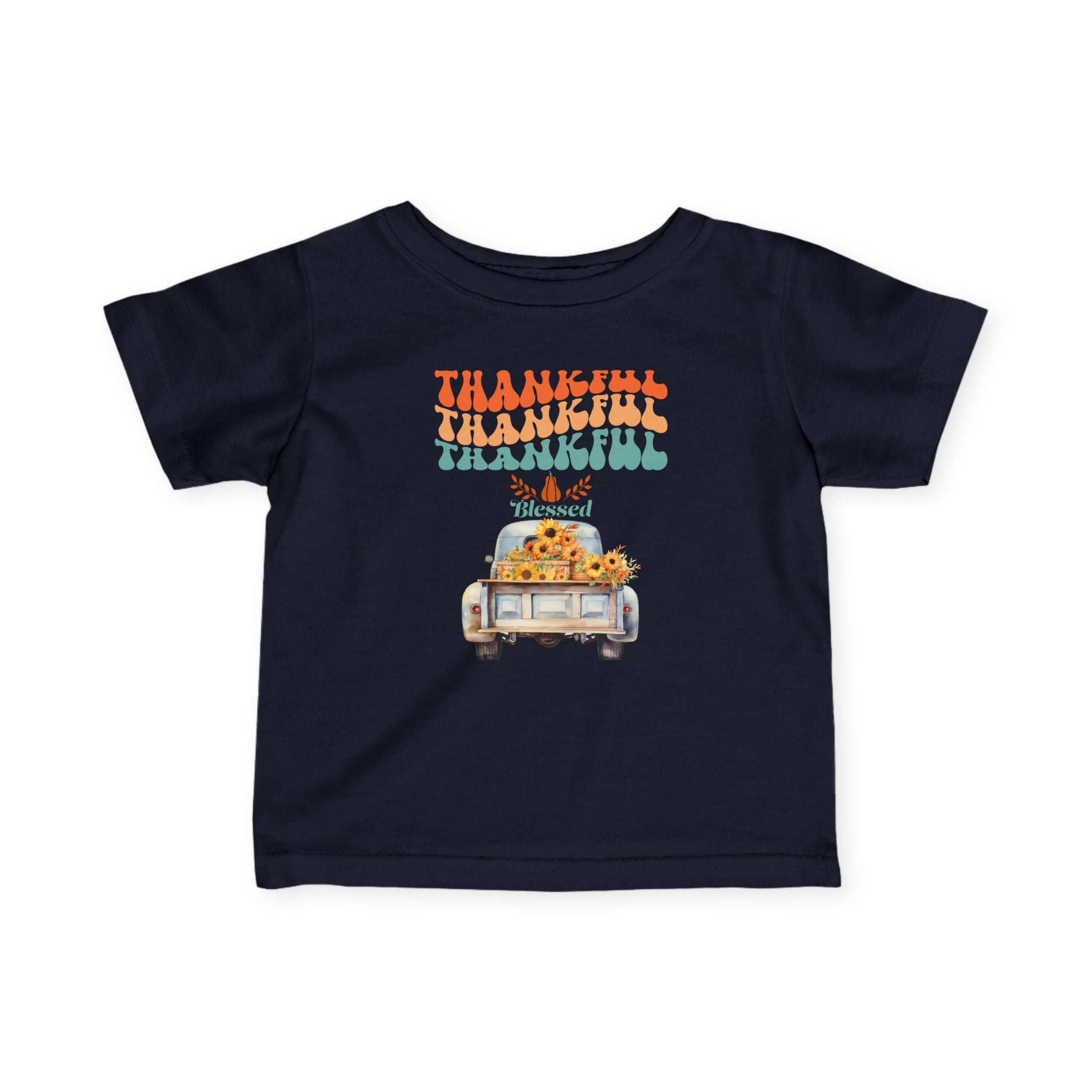 Thankful Infant T-Shirt, Cute Baby Tee, Thanksgiving Outfit, Fall Baby Clothing, Holiday Gift for Infants, Seasonal Wear