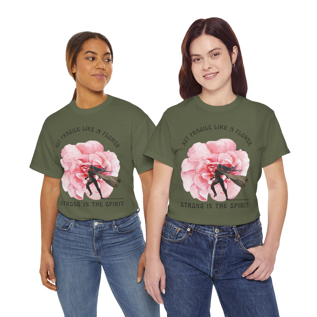 Floral Empowerment Tee, Not Fragile Like a Flower, Strong in the Spirit Shirt, Inspirational Unisex T-Shirt, Gift for Women, [...]