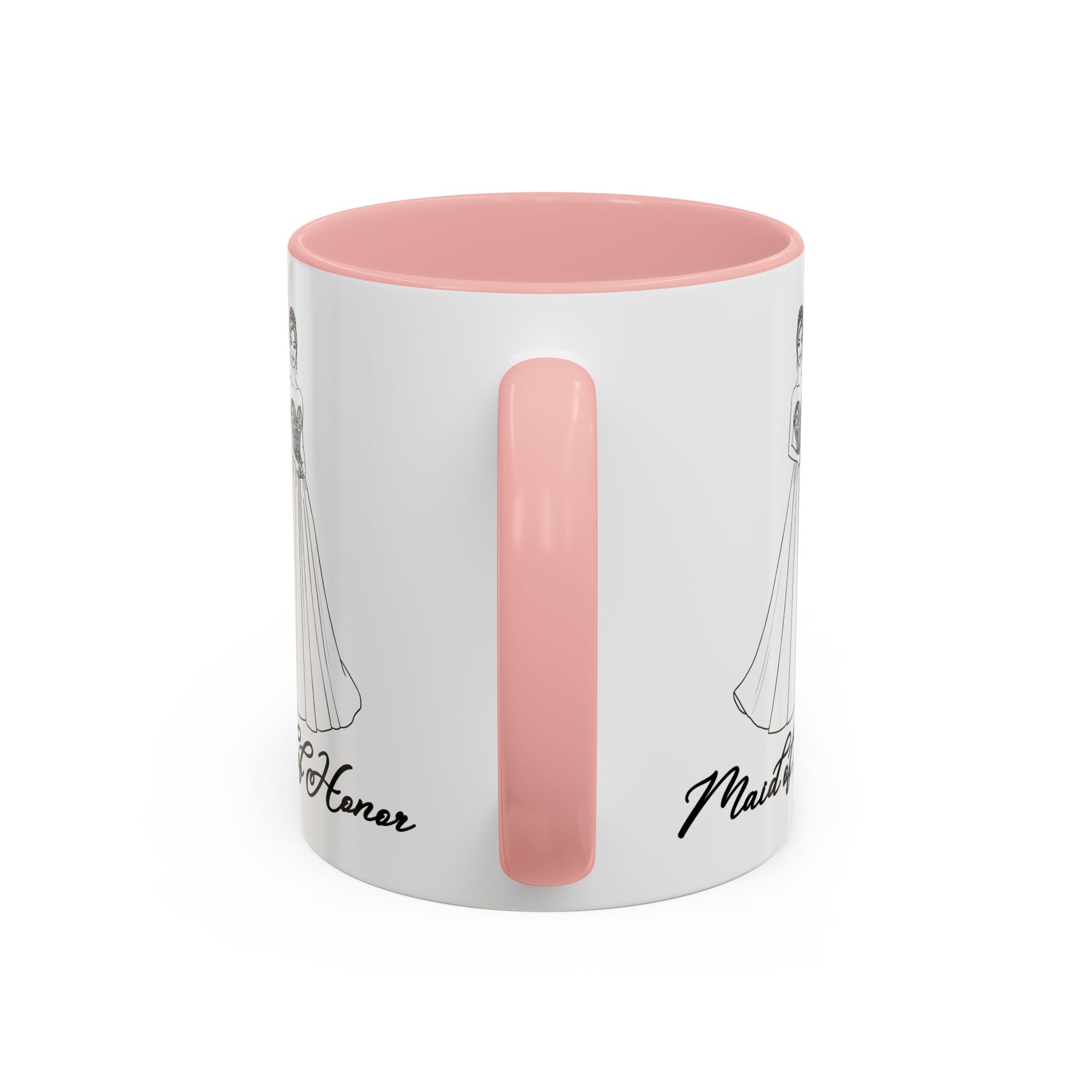 Maid of Honor Coffee Mug, Bridal Party Gift, Wedding Celebration Mug, Customizable Maid of Honor Cup, Cute Coffee Lover Gift