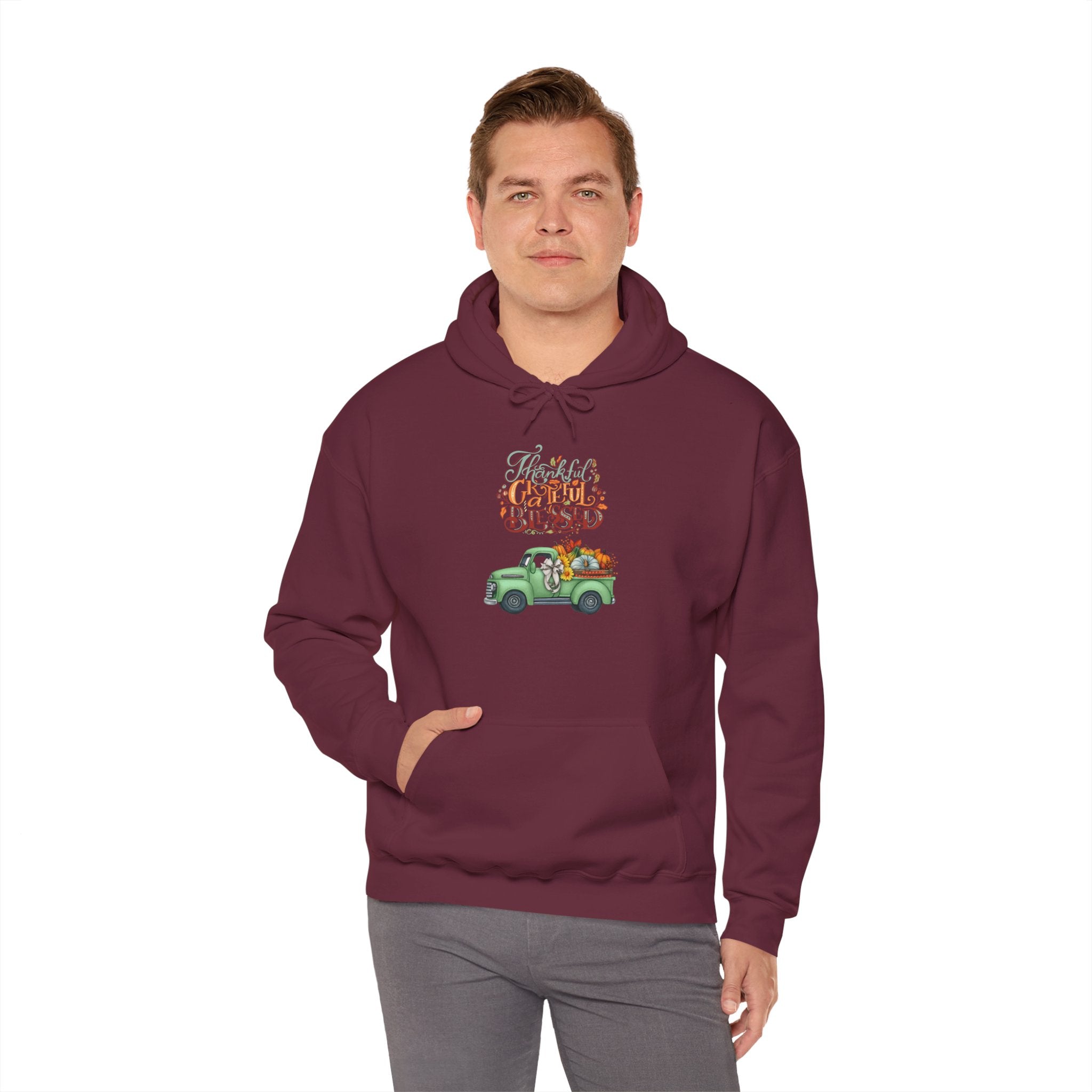 Festive Truck Sweatshirt - Cozy Holiday Hoodie, Winter Gift, Christmas Apparel, Unisex Clothing, Seasonal Fashion
