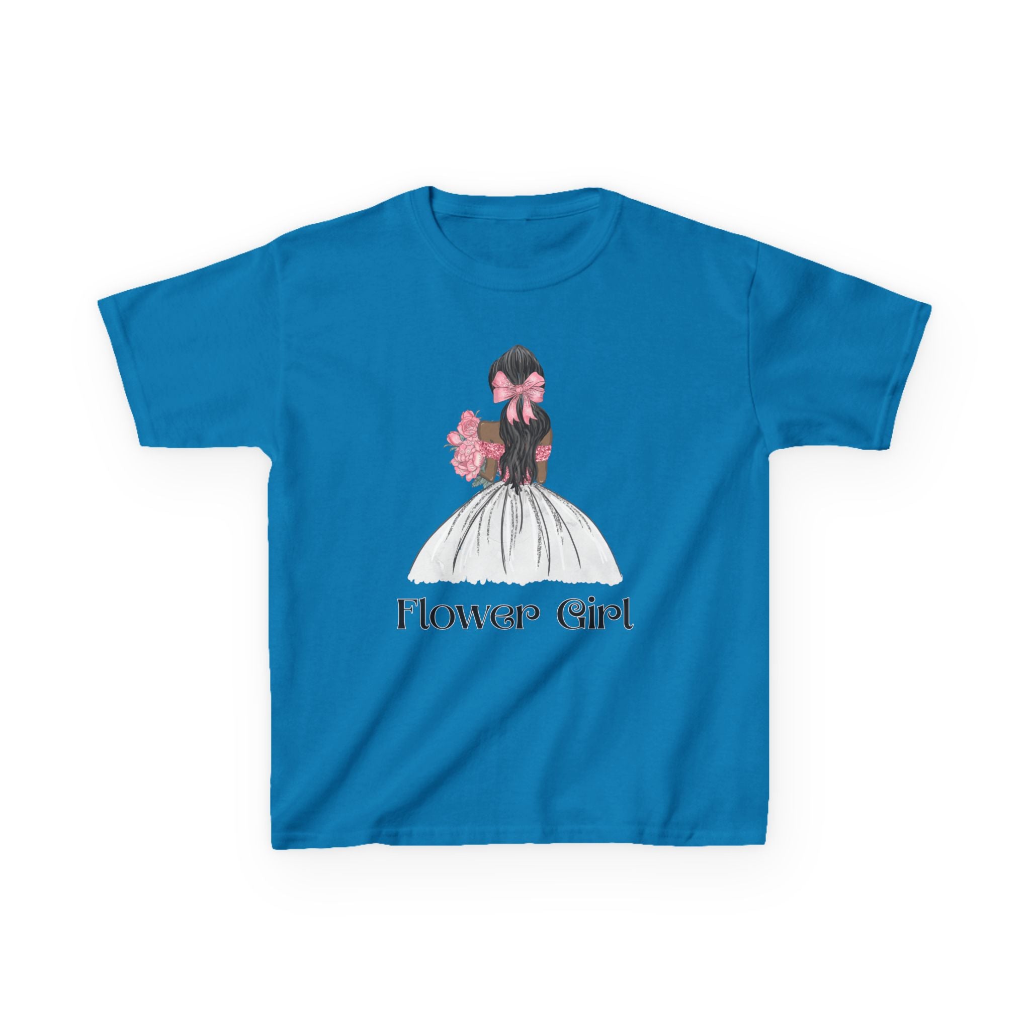Flower Girl Kids Tee, Cute Floral T-Shirt for Flower Girls, Wedding Apparel, Toddler Gift, Birthday Outfit, Spring Fling Top