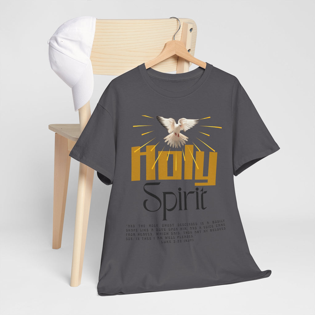 Christian T-shirts, Holy Spirit Unisex Heavy Cotton Tee, Inspirational T-Shirt for Faith Celebration, Christian Gift, Spiritual Attire, Religious Apparel
