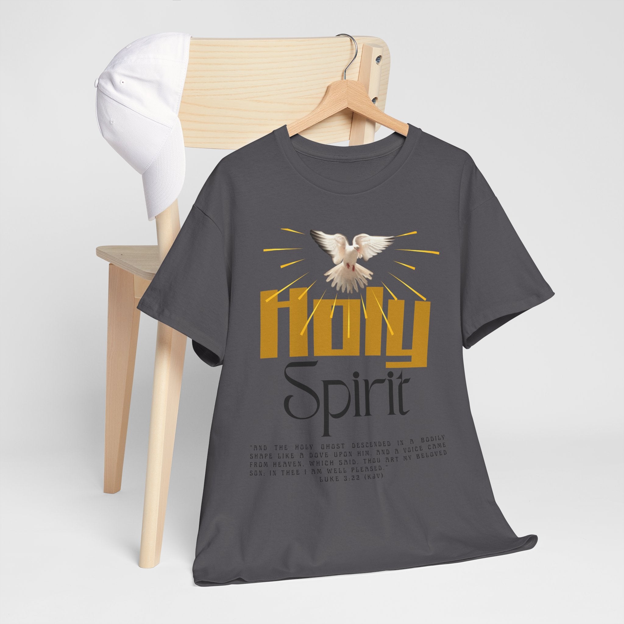 Christian T-shirts, Holy Spirit Unisex Heavy Cotton Tee, Inspirational T-Shirt for Faith Celebration, Christian Gift, Spiritual Attire, Religious Apparel