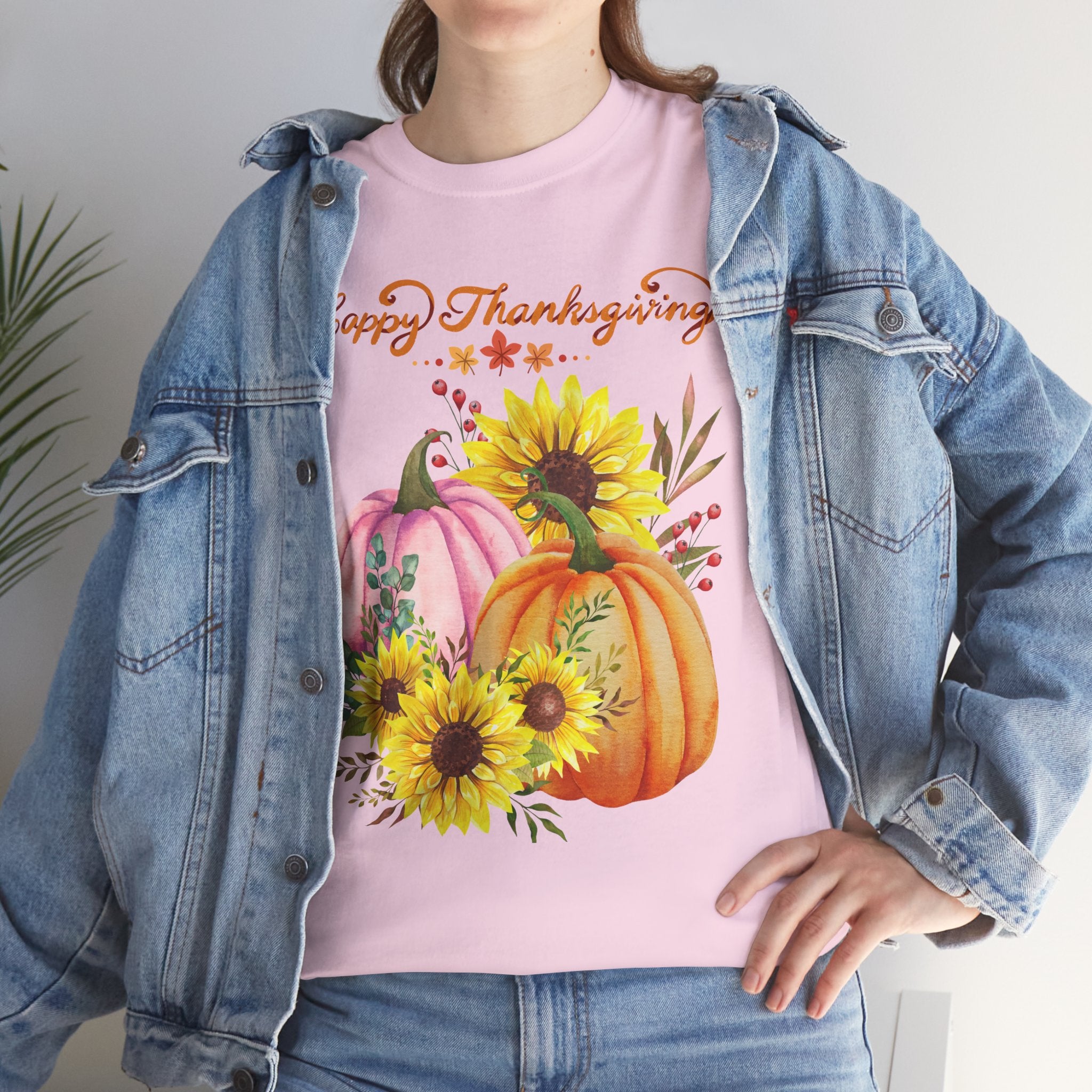 Thanksgiving T-shirts, Pumpkin Tee, Autumn Shirt, Unisex Fall Apparel, Holiday Gift, Cozy Outfit, Harvest Festival Clothing