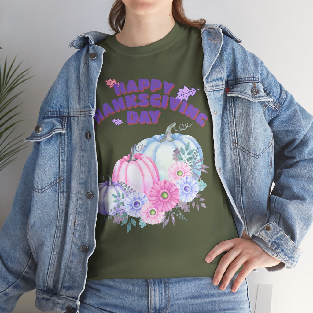 Thanksgiving Celebration Tee, Happy Thanksgiving Day Shirt, Fall T-Shirt, Holiday Gift, Unisex Cotton Top, Autumn Fashion