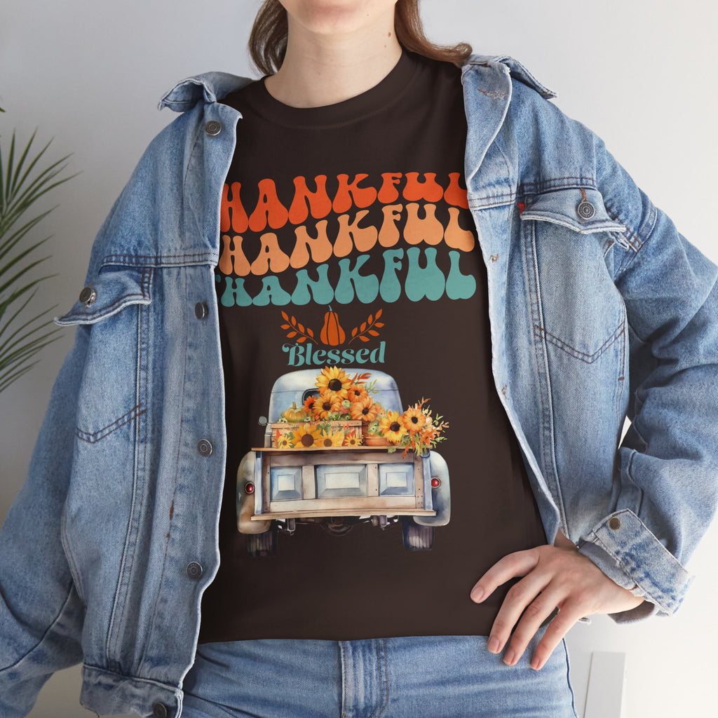 Thankful Vibes Unisex Tee - Perfect for Thanksgiving, Gratitude, Casual Wear, Gifts, Summer Days