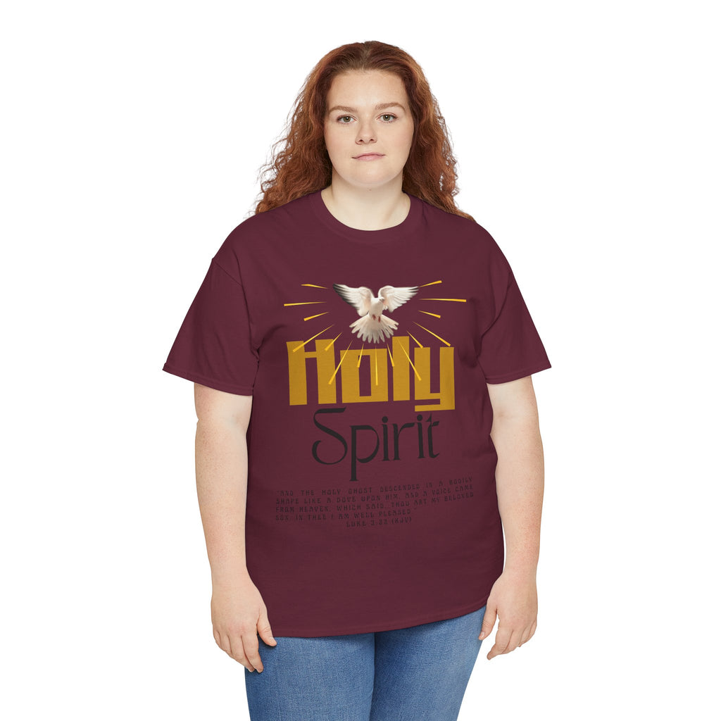 Christian T-shirts, Holy Spirit Unisex Heavy Cotton Tee, Inspirational T-Shirt for Faith Celebration, Christian Gift, Spiritual Attire, Religious Apparel