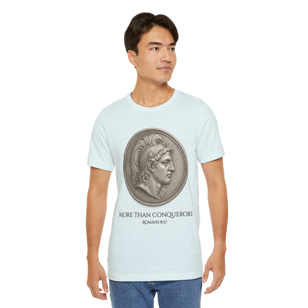 More Than Conquerors Unisex Short Sleeve Tee - Inspirational Christian Apparel, Motivational Shirt, Faith-Based Gift, Scripture Tee, [...]