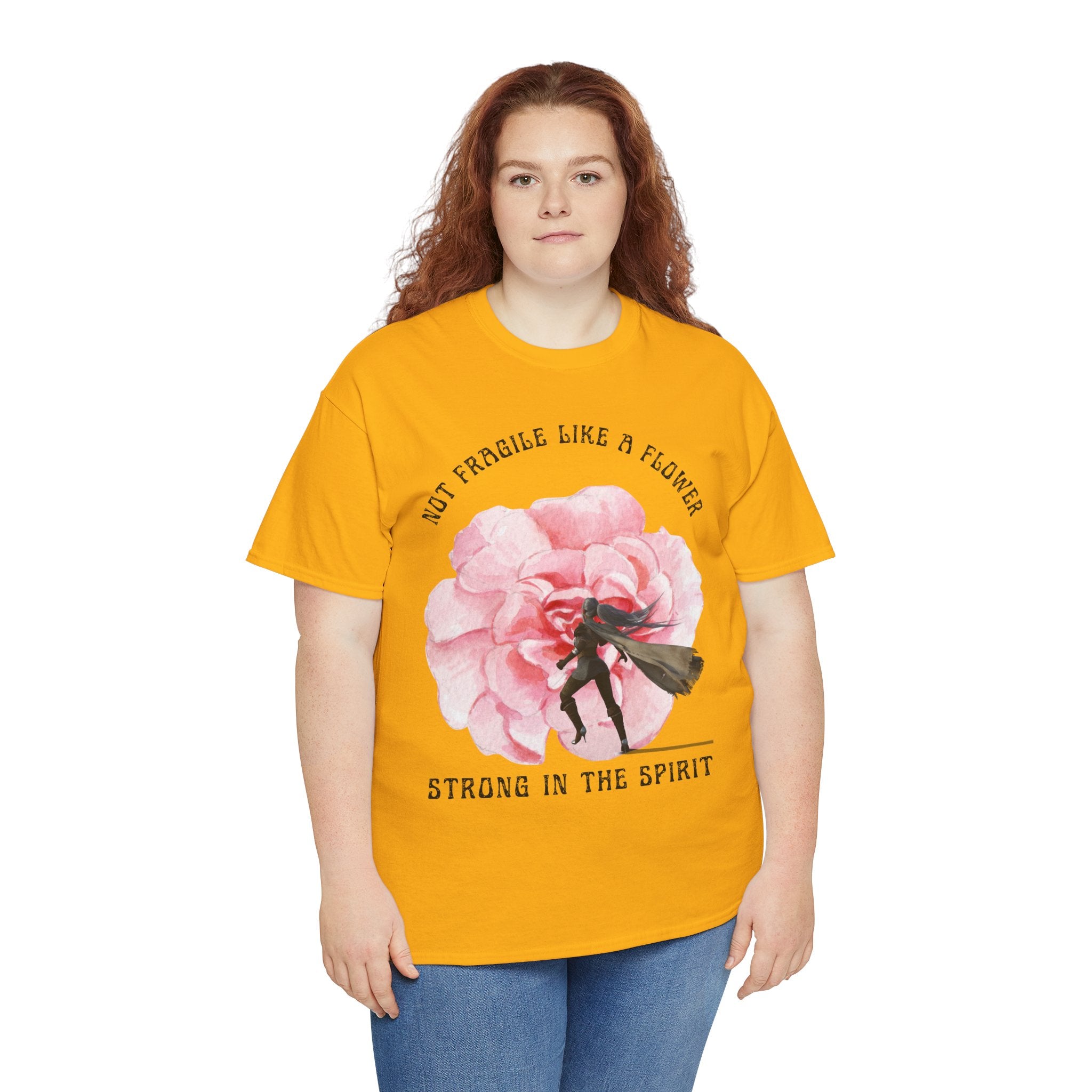 Floral Empowerment Tee, Not Fragile Like a Flower, Strong in the Spirit Shirt, Inspirational Unisex T-Shirt, Gift for Women, [...]