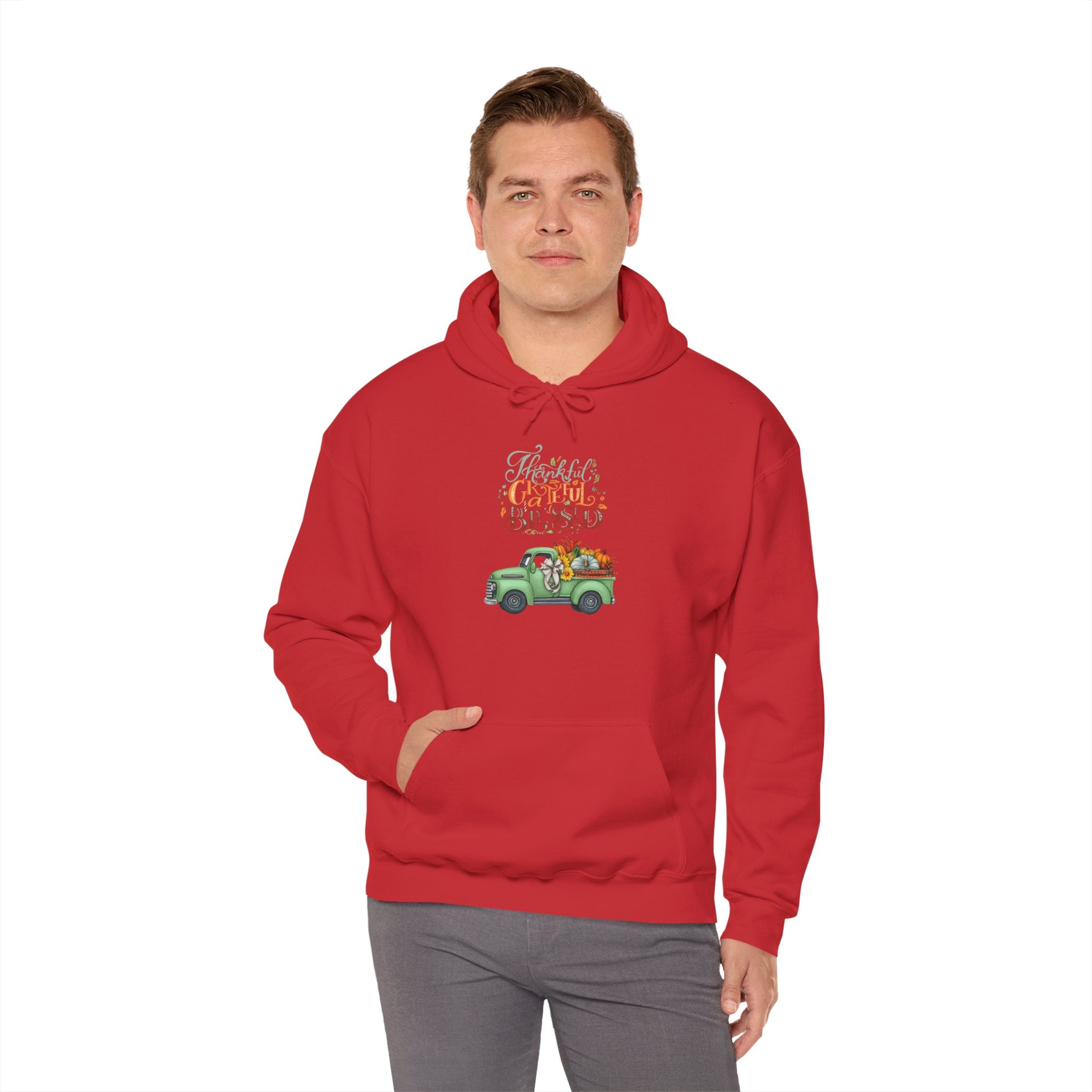 Festive Truck Sweatshirt - Cozy Holiday Hoodie, Winter Gift, Christmas Apparel, Unisex Clothing, Seasonal Fashion