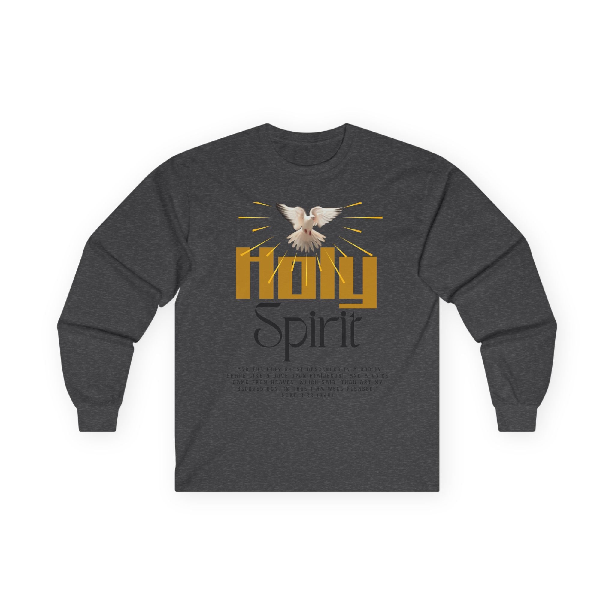 Holy Spirit Long Sleeve Tee - Faith Shirt, Religious Apparel, Spiritual Gift, Easter Wear, Christian Clothing