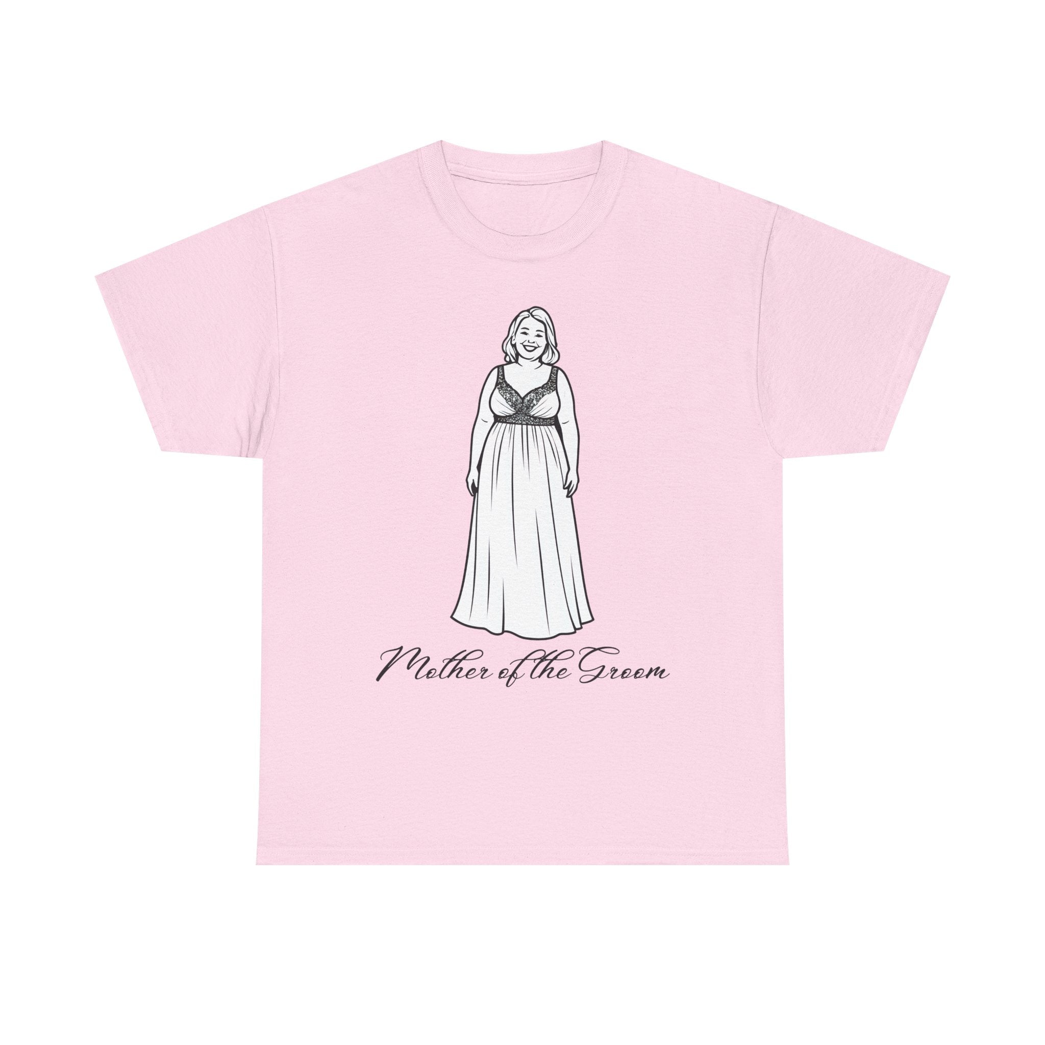 Mother of the Groom Tee, Unisex Cotton T-Shirt for Weddings, Bridal Party Apparel, Gift for Mother, Wedding Day Fashion