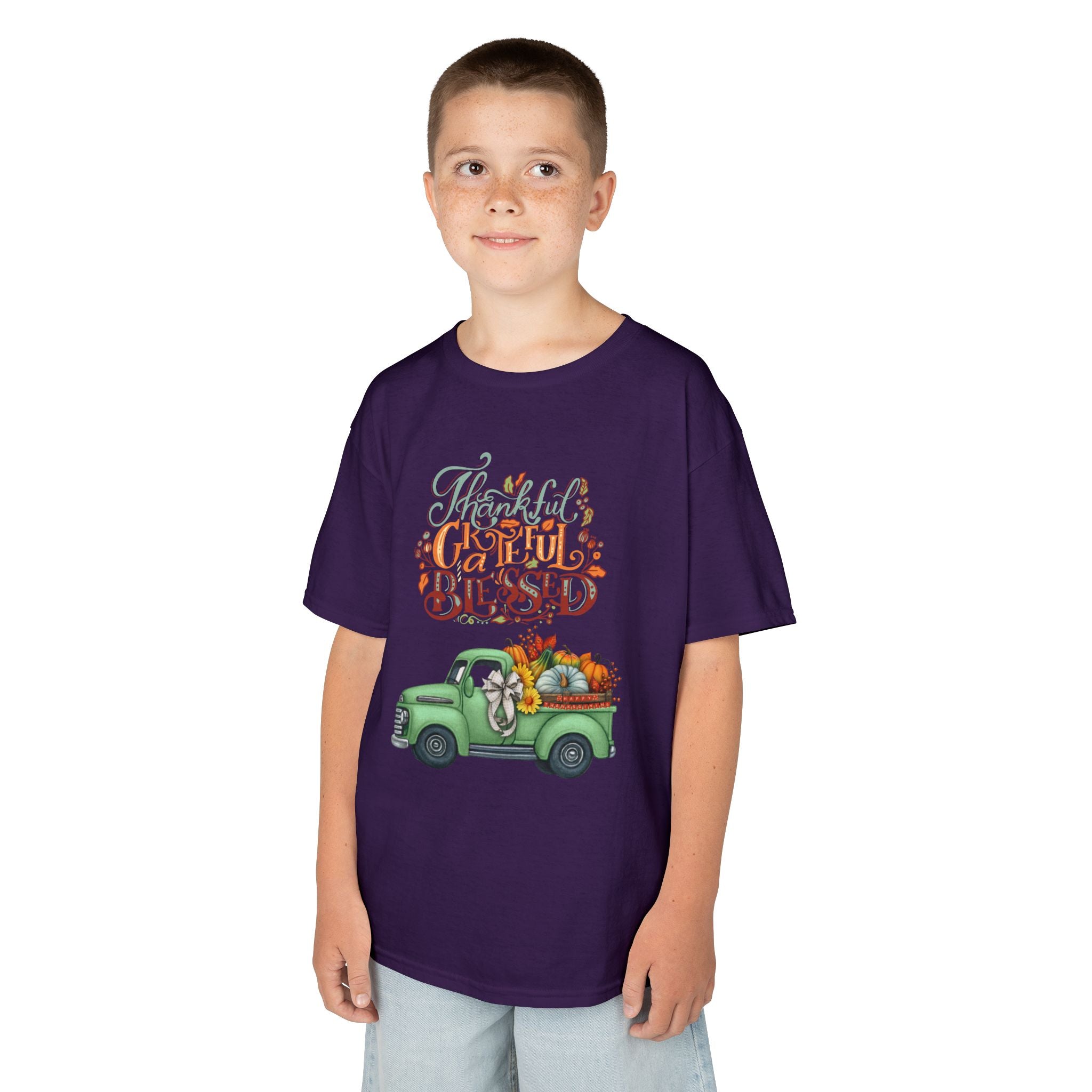 Blessed Fall Kids Tee, Adorable Autumn Shirt, Cute Harvest T-Shirt, Thanksgiving Gift for Kids, Comfy Cotton Youth Apparel