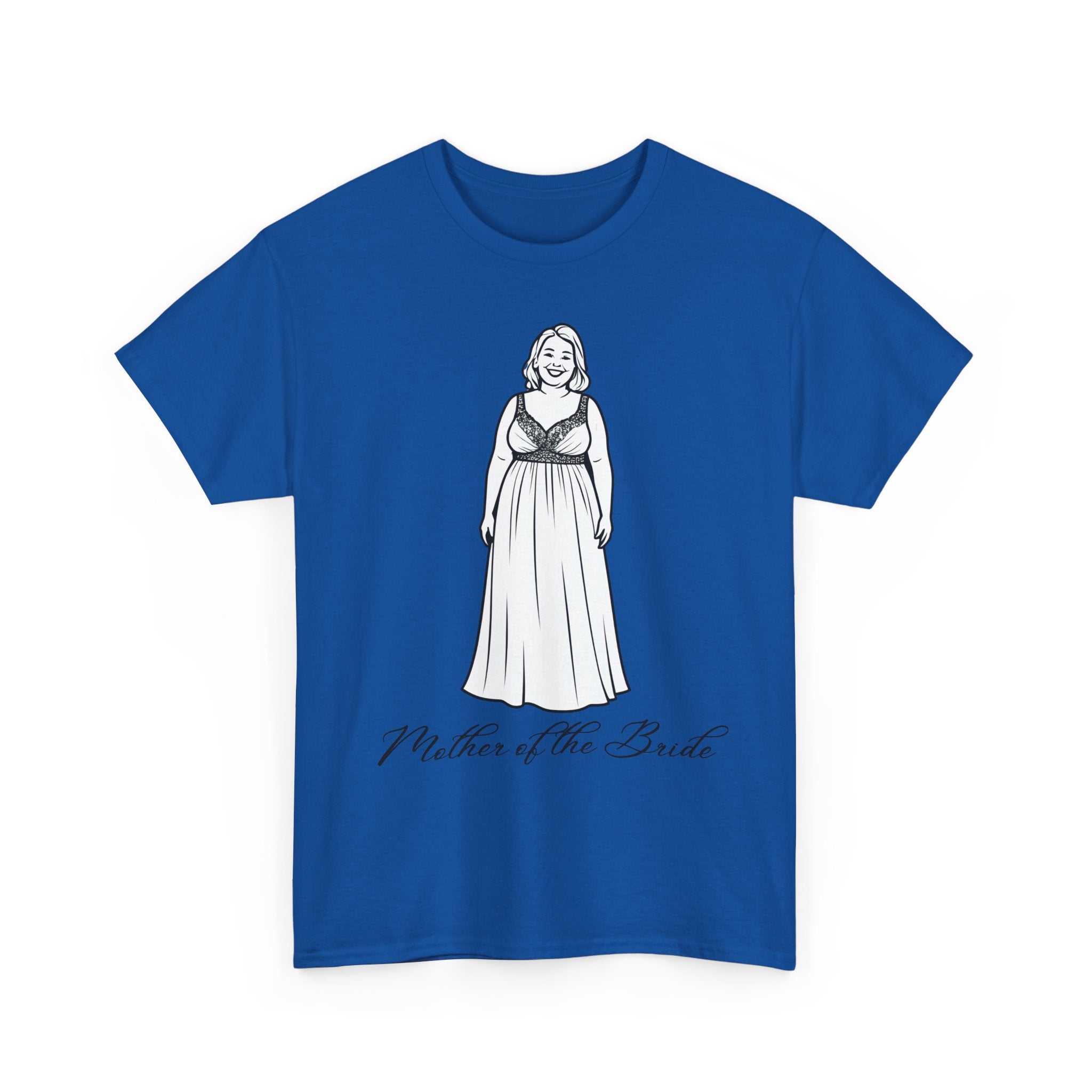 Mother of the Bride Tee, Plus Size Wedding Shirt, Unisex Cotton T-Shirt, Bridal Party Gift, Fun Wedding Day Apparel