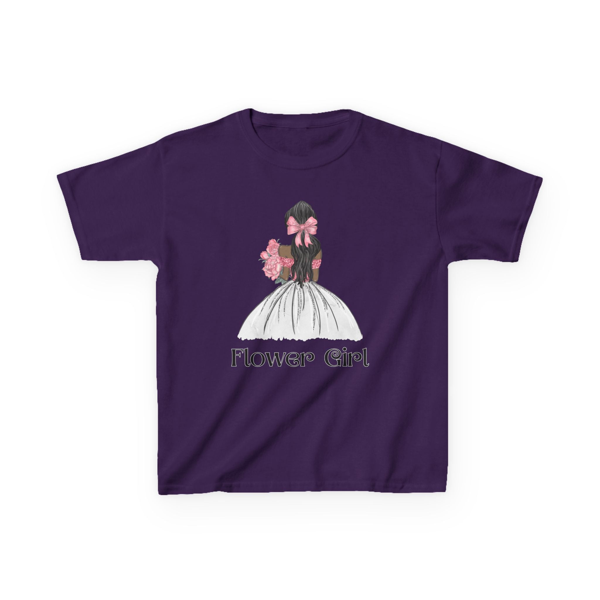 Flower Girl Kids Tee, Cute Floral T-Shirt for Flower Girls, Wedding Apparel, Toddler Gift, Birthday Outfit, Spring Fling Top