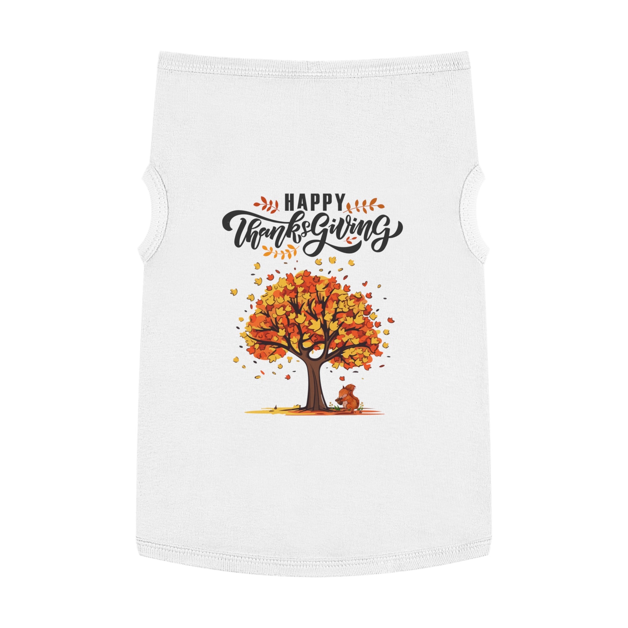 Thanksgiving Pet Tank Top, Dog Shirt, Fall Apparel, Cute Dog Clothes, Pumpkin Spice Season