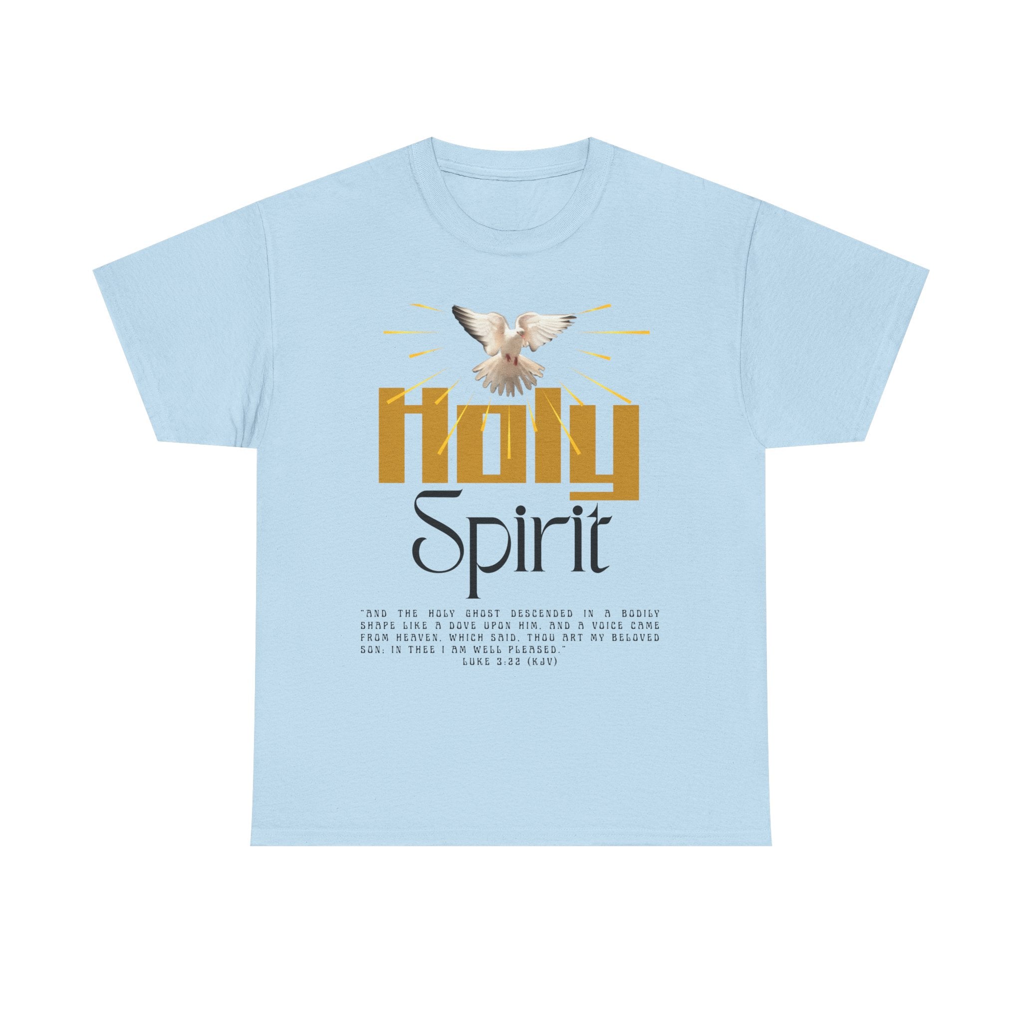 Christian T-shirts, Holy Spirit Unisex Heavy Cotton Tee, Inspirational T-Shirt for Faith Celebration, Christian Gift, Spiritual Attire, Religious Apparel