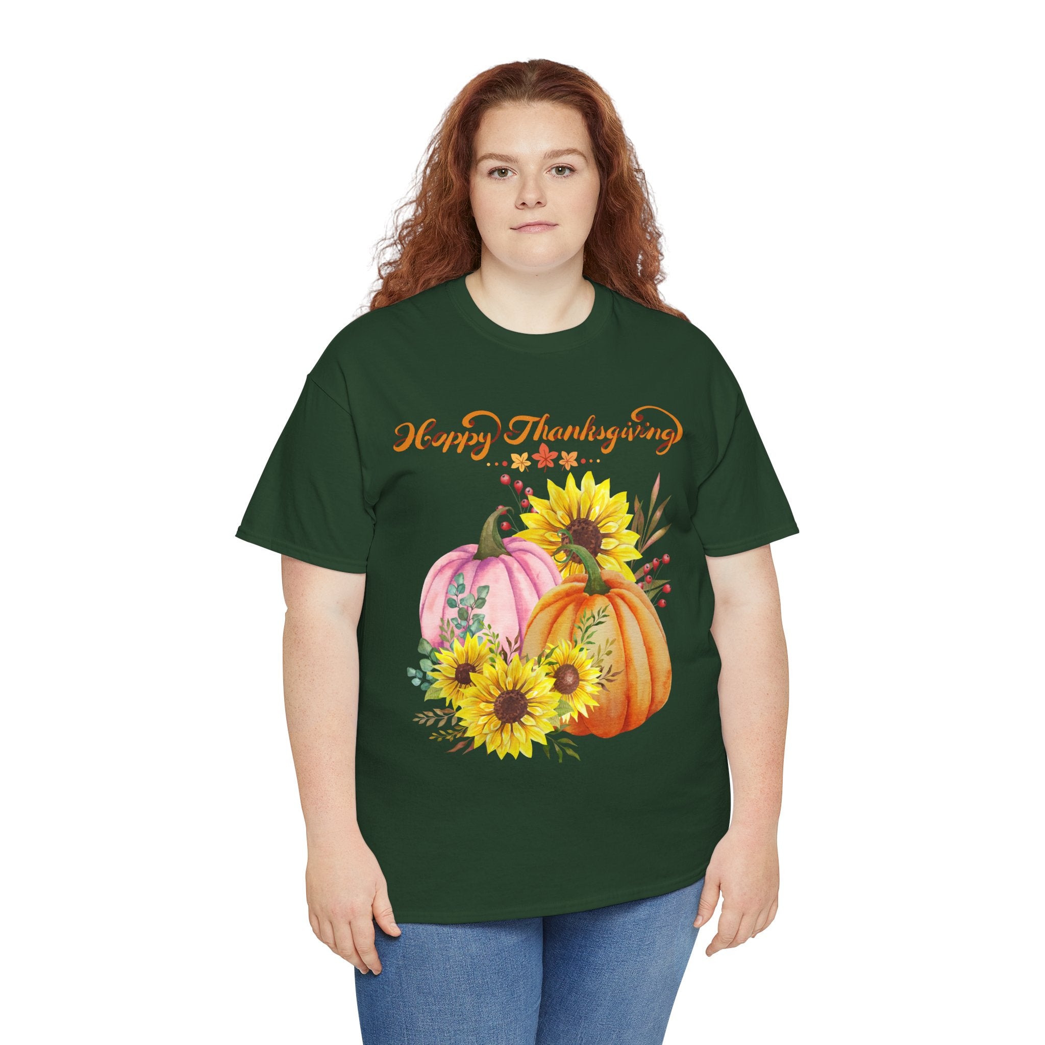 Thanksgiving T-shirts, Pumpkin Tee, Autumn Shirt, Unisex Fall Apparel, Holiday Gift, Cozy Outfit, Harvest Festival Clothing