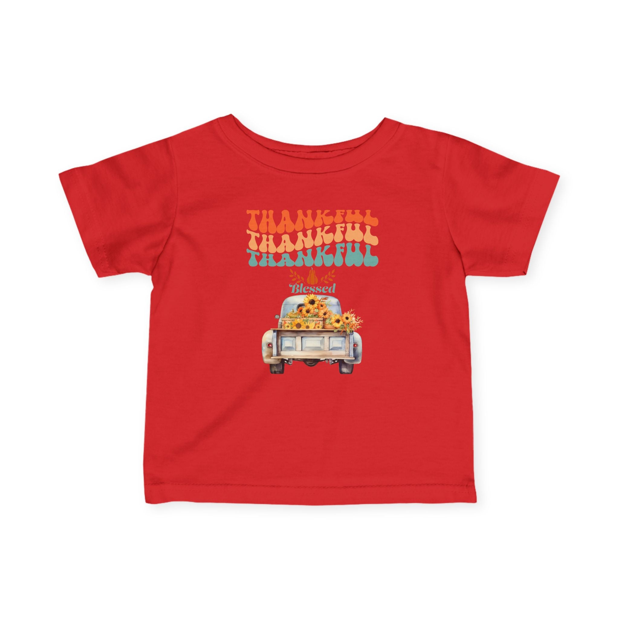 Thankful Infant T-Shirt, Cute Baby Tee, Thanksgiving Outfit, Fall Baby Clothing, Holiday Gift for Infants, Seasonal Wear