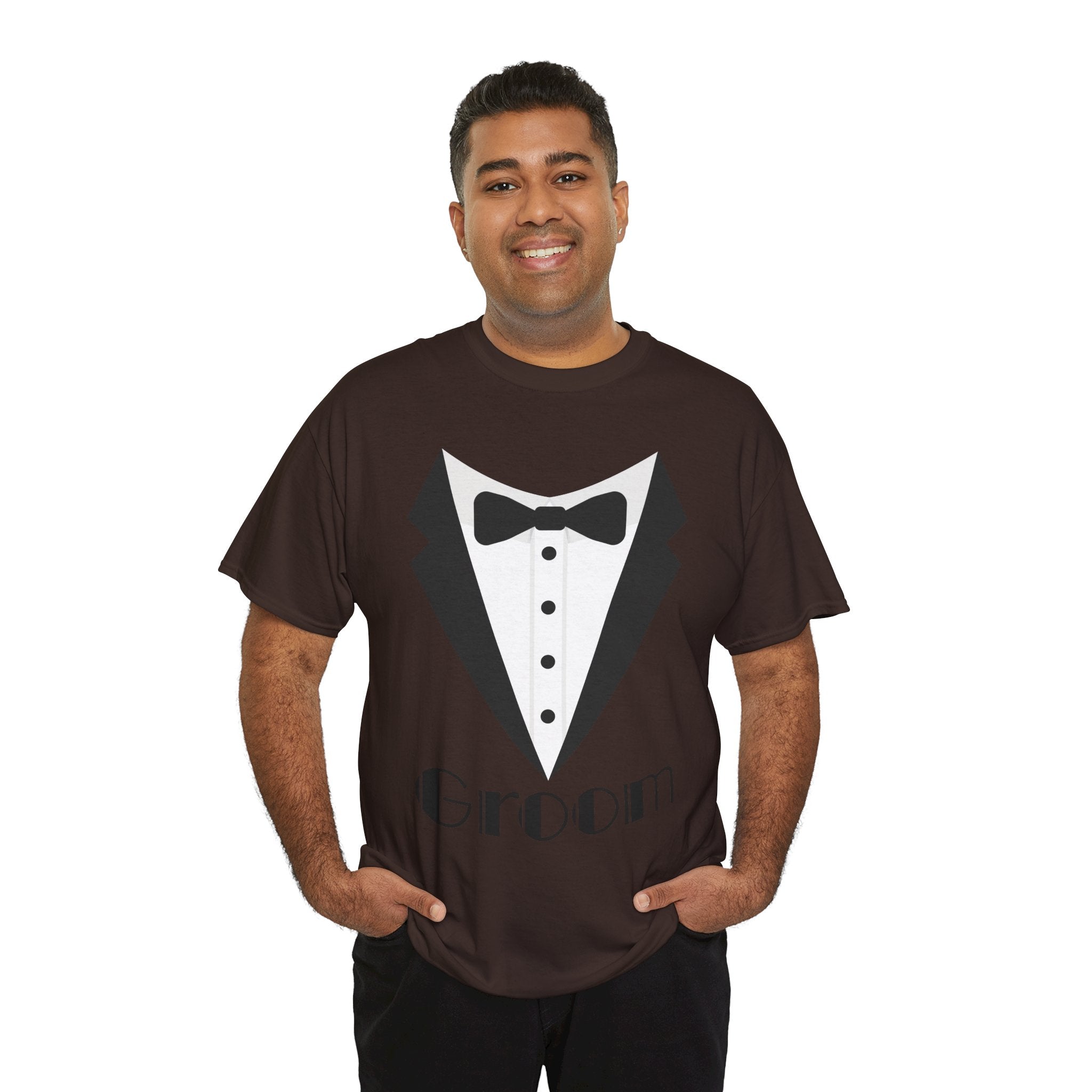 Groom T-Shirt, Unisex Heavy Cotton Tee for Weddings, Bachelor Parties, Groomsmen Gifts, Casual Wear, Bridal Showers