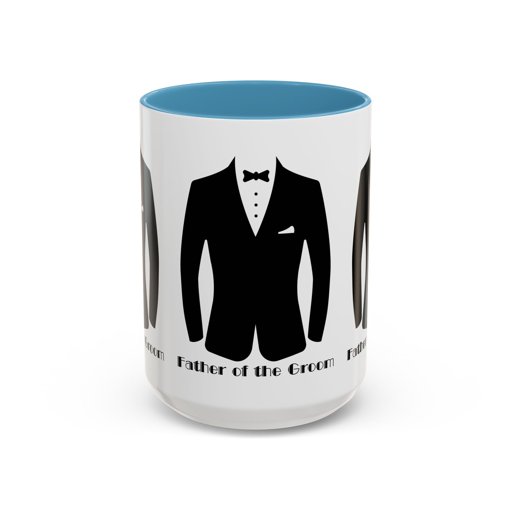 Father of the Groom Accent Coffee Mug 11/15 oz- Perfect Groomsmen Gift, Wedding Keepsake, Stylish Drinkware, Unique Wedding Favor