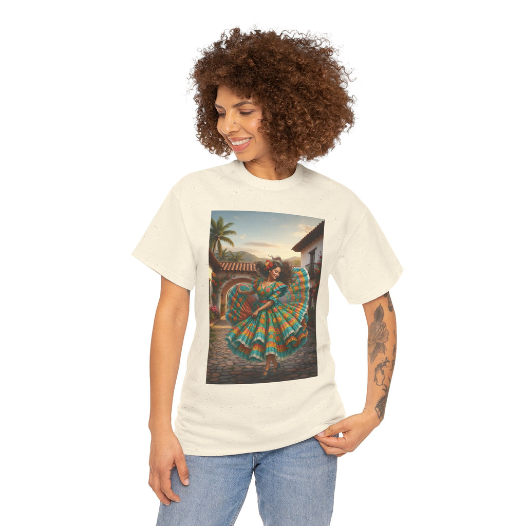 Folklórico Dancer Vibrant Graphic Tee - Perfect for Festivals, Casual Outings, Gifts, Dance Lovers, Unisex Fashion