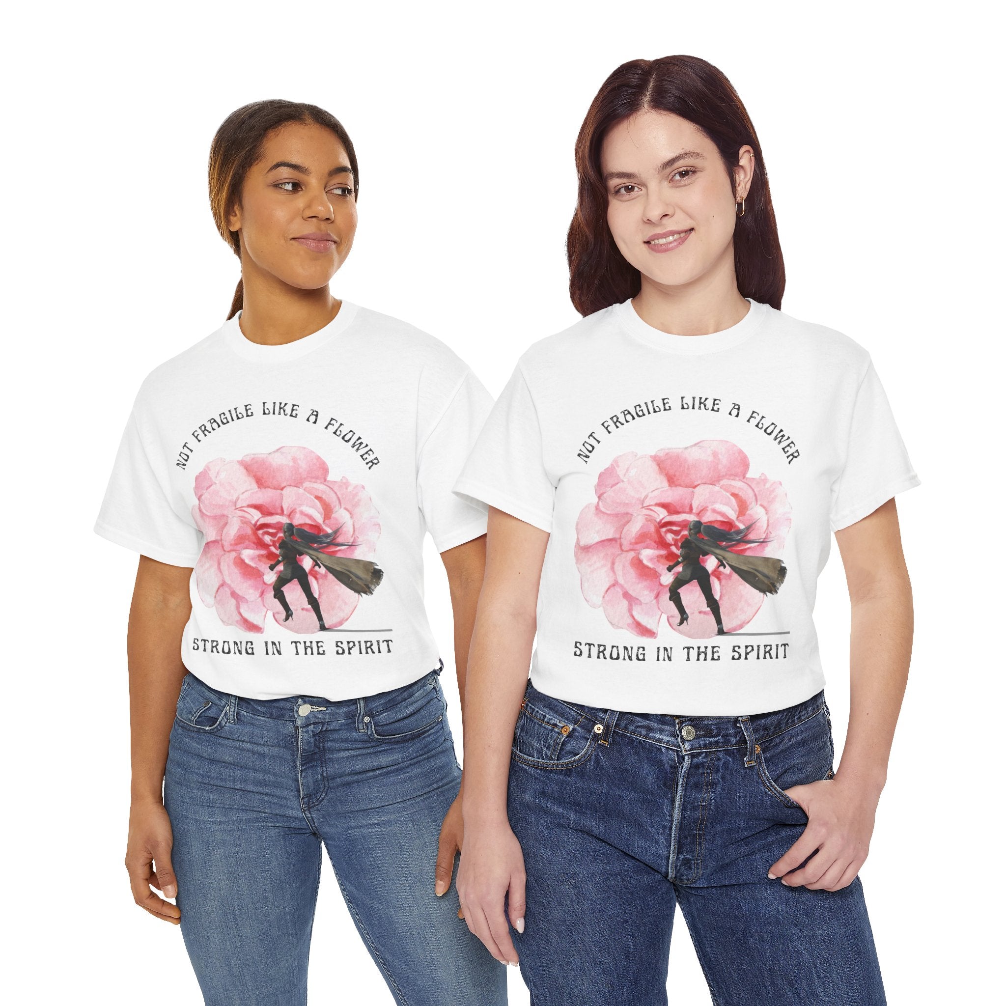 Floral Empowerment Tee, Not Fragile Like a Flower, Strong in the Spirit Shirt, Inspirational Unisex T-Shirt, Gift for Women, [...]