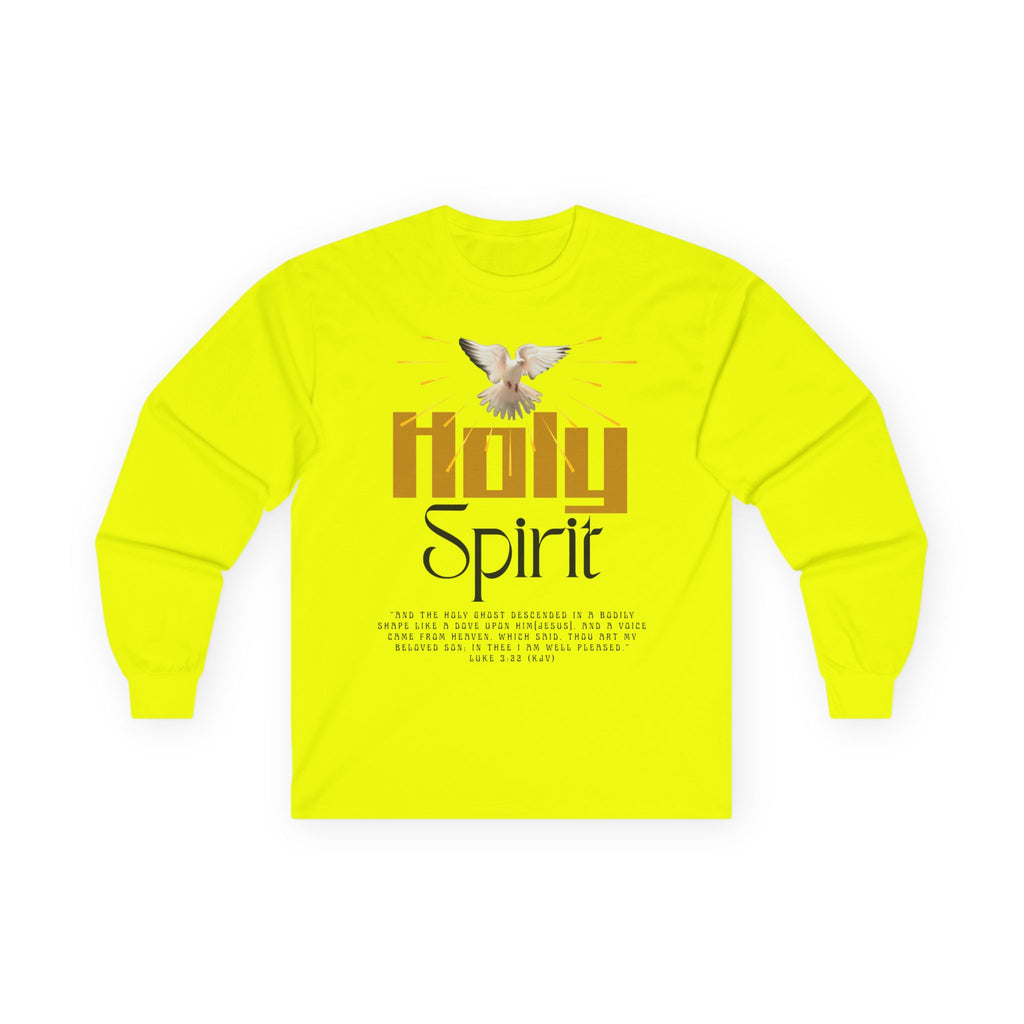 Holy Spirit Long Sleeve Tee - Faith Shirt, Religious Apparel, Spiritual Gift, Easter Wear, Christian Clothing