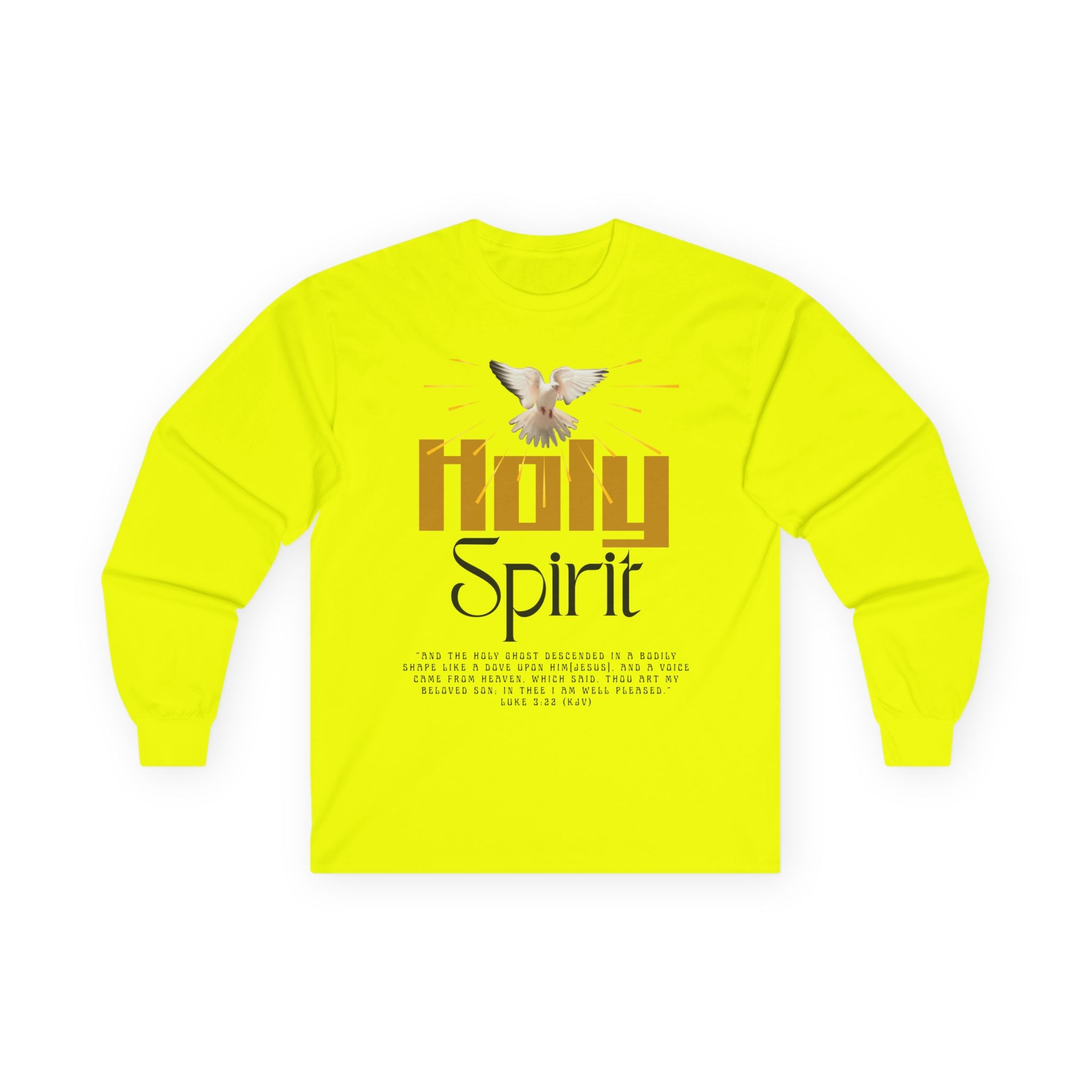 Holy Spirit Long Sleeve Tee - Faith Shirt, Religious Apparel, Spiritual Gift, Easter Wear, Christian Clothing