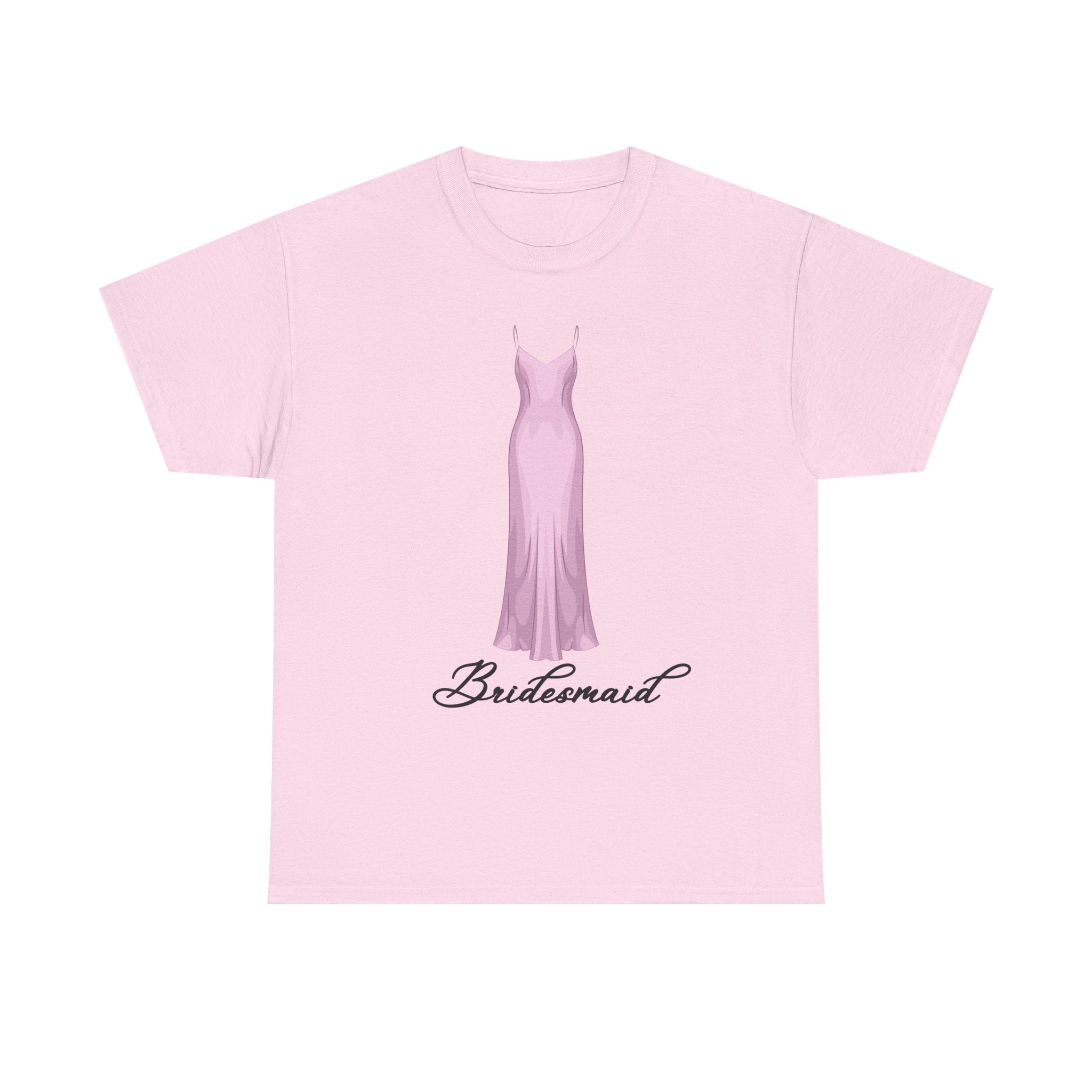 Bridesmaid Heavy Cotton Tee, Wedding Party Apparel, Unisex T-Shirt, Bridal Shower Gift, Casual Wedding Attire, Fun Bridesmaid Shirt