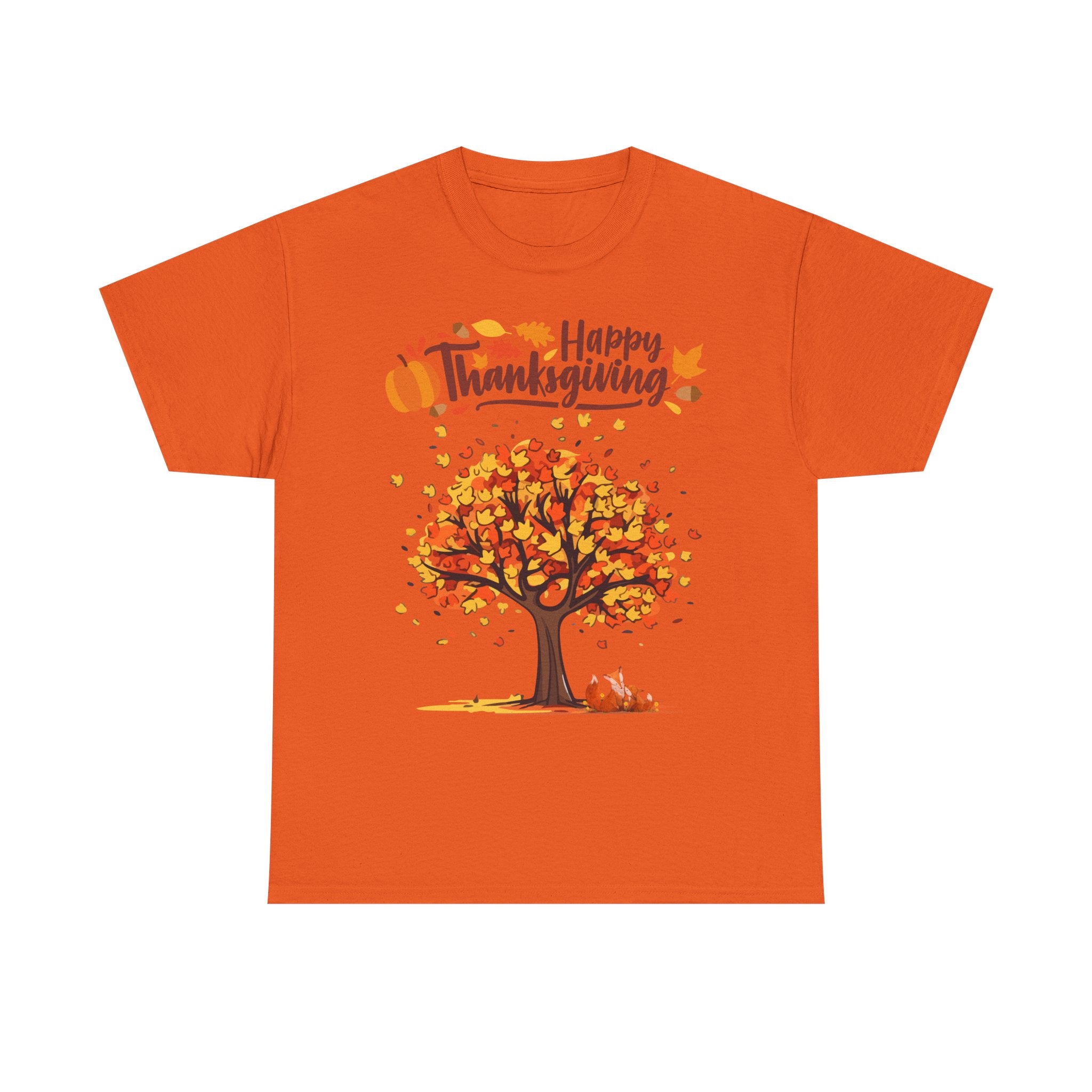 Thanksgiving Tree Tee, Autumn Shirt, Fall Apparel, Family Gathering Top, Seasonal Wear, Thanksgiving Gift