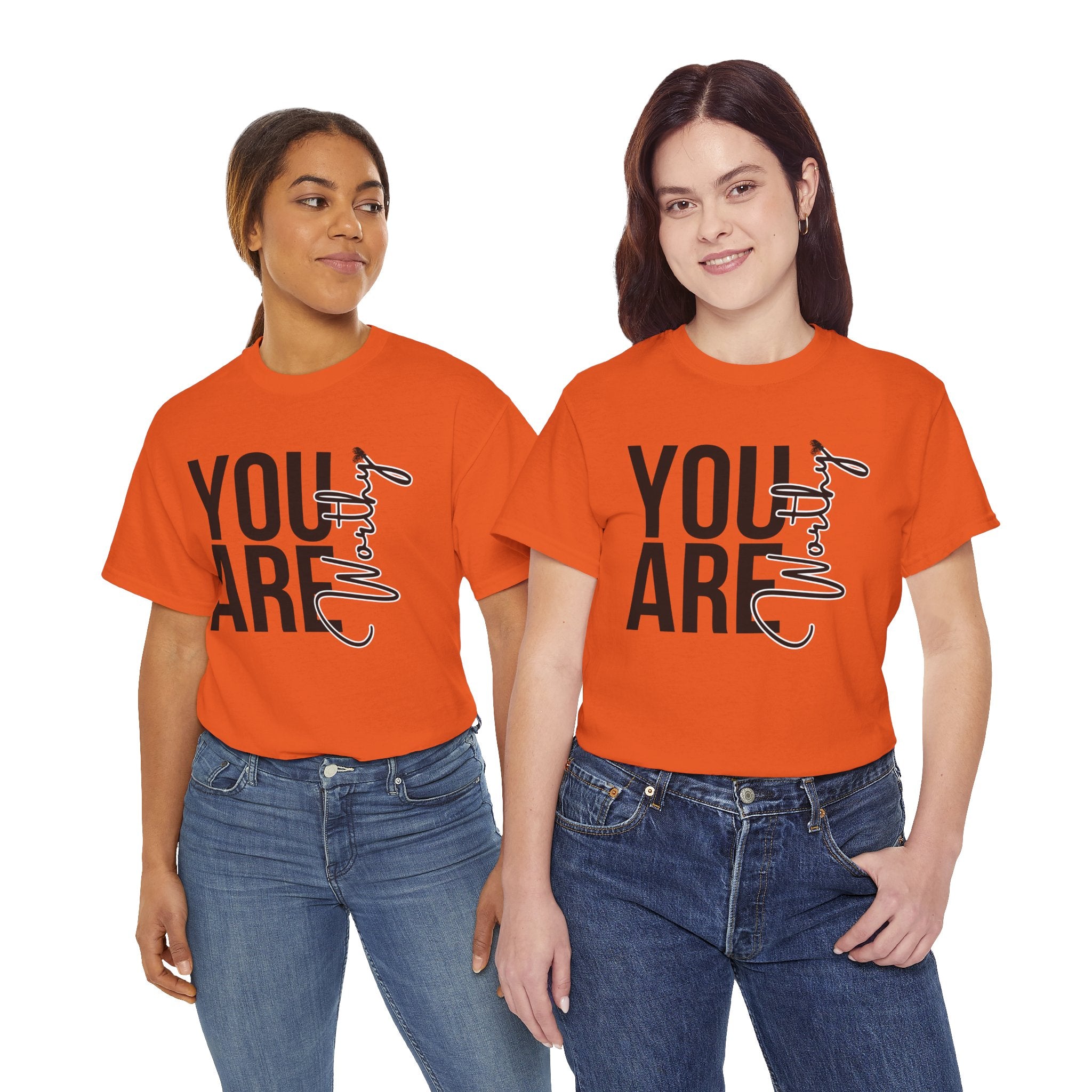 You Are Worthy Unisex Heavy Cotton Tee, Motivational Quote Shirt, Gift for Friends, Self-Love Tee, Uplifting Apparel, Positive [...]