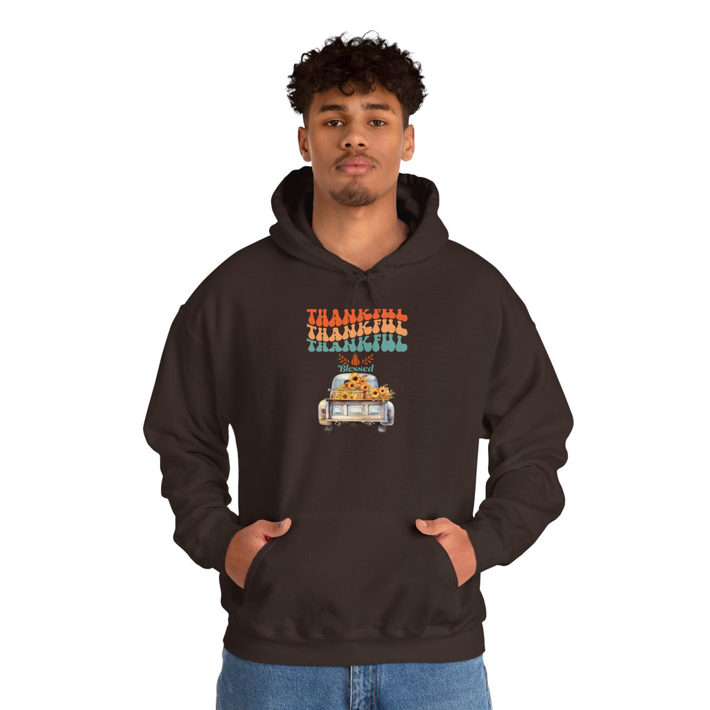 Thankful Vintage Hoodie - Cozy Unisex Sweatshirt for Fall, Thanksgiving Gathering, Gift, Casual Wear, Layering