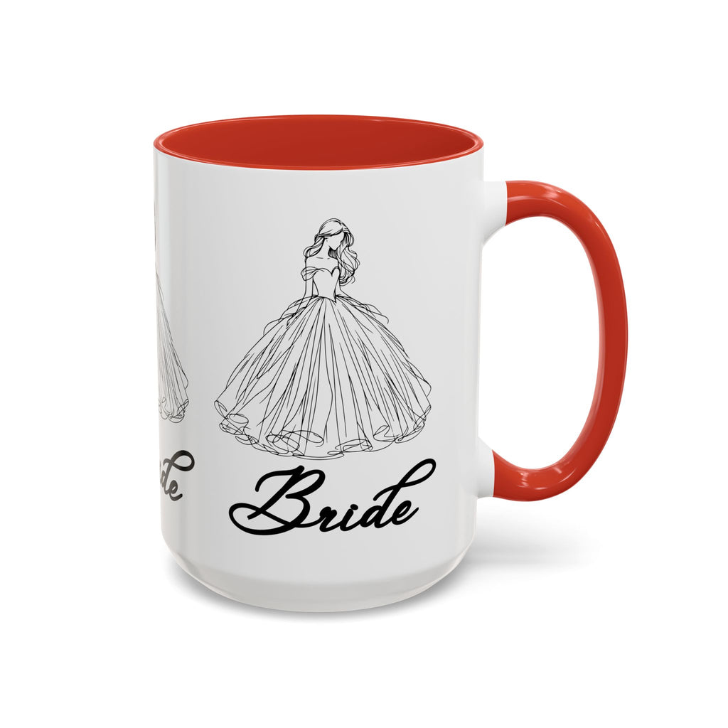 Bride Mug | Elegant Wedding Dress Design | Bridal Shower Gift & Keepsake