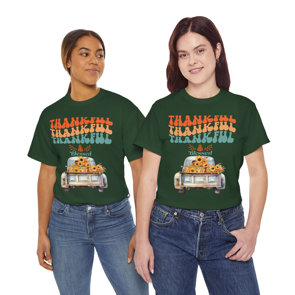 Thankful Vibes Unisex Tee - Perfect for Thanksgiving, Gratitude, Casual Wear, Gifts, Summer Days