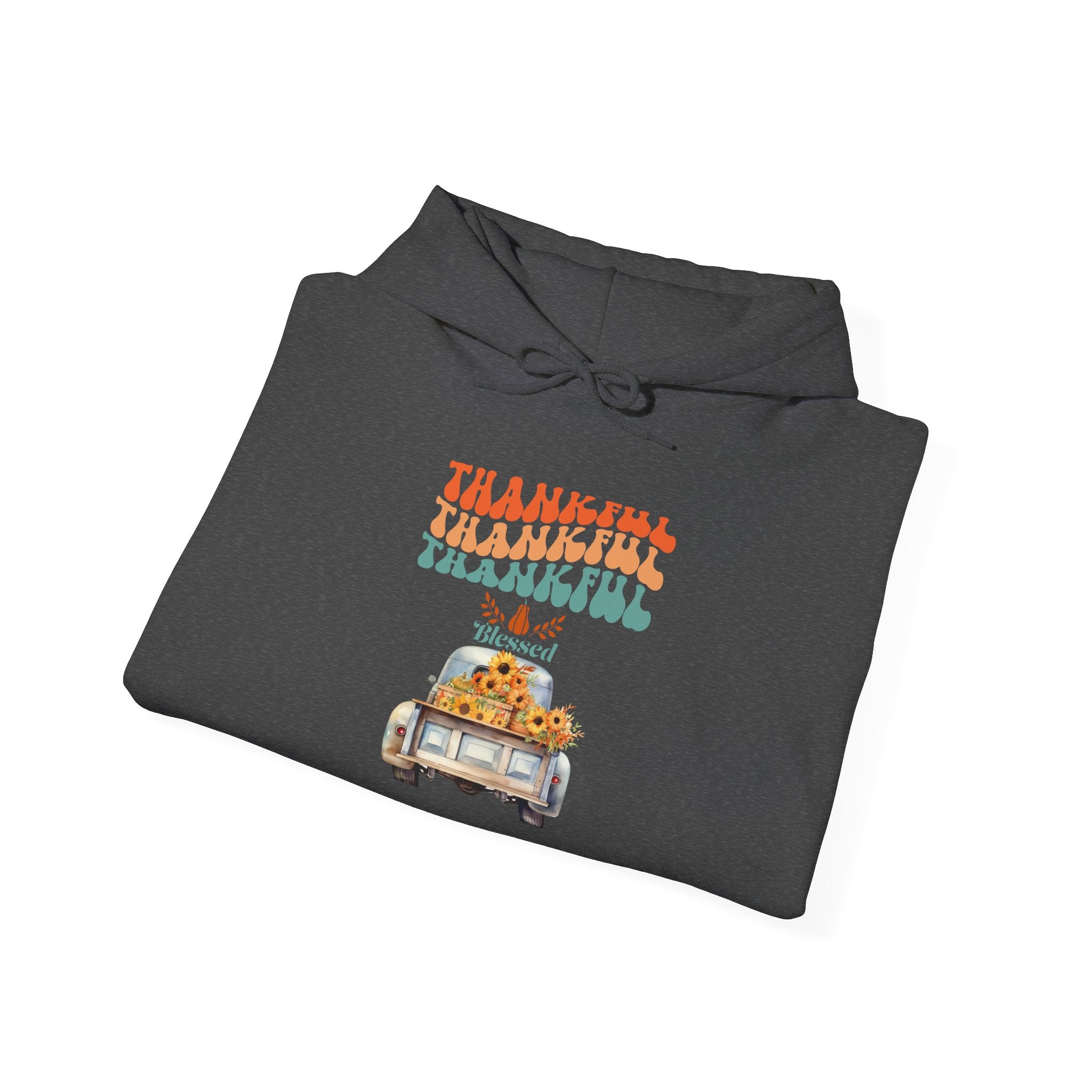 Thankful Vintage Hoodie - Cozy Unisex Sweatshirt for Fall, Thanksgiving Gathering, Gift, Casual Wear, Layering
