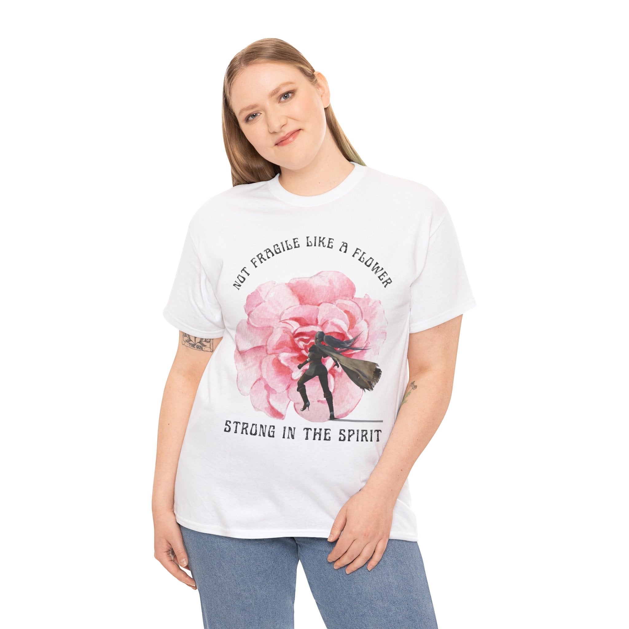 Floral Empowerment Tee, Not Fragile Like a Flower, Strong in the Spirit Shirt, Inspirational Unisex T-Shirt, Gift for Women, [...]