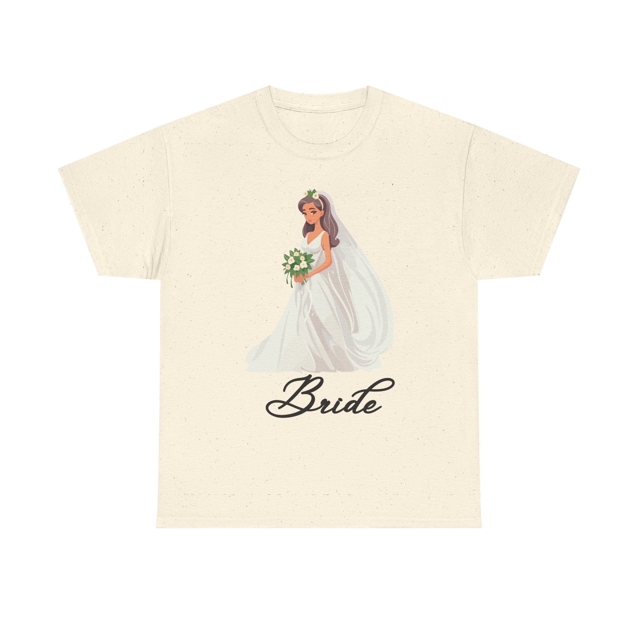 Bride Sketch Unisex Heavy Cotton Tee - Perfect for Weddings, Bridal Showers, Bachelorette Parties, Engagements, and Gifts