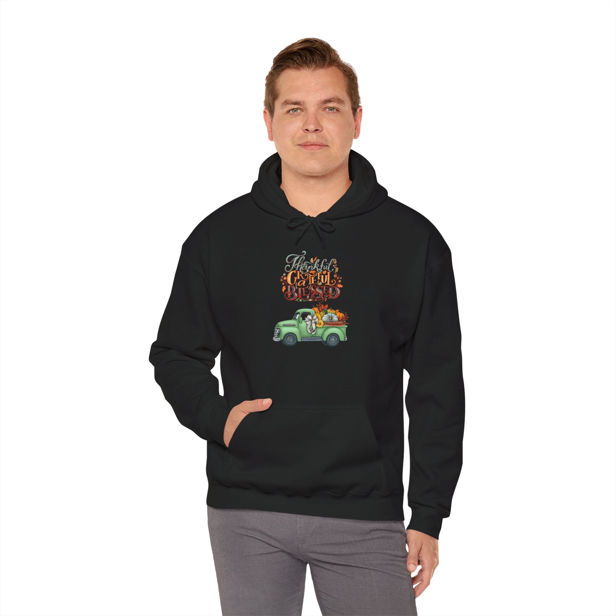 Festive Truck Sweatshirt - Cozy Holiday Hoodie, Winter Gift, Christmas Apparel, Unisex Clothing, Seasonal Fashion