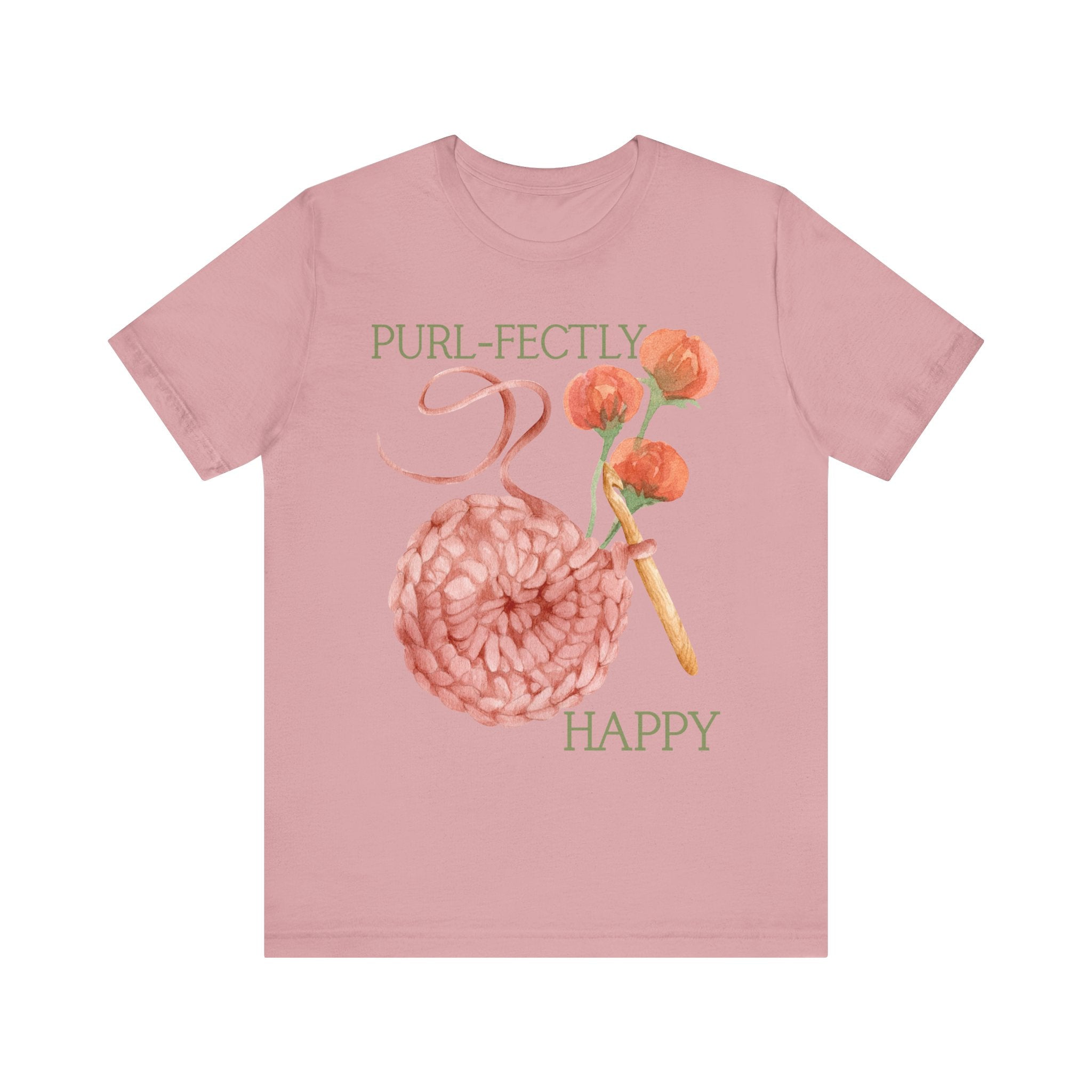 Purl-fectly Happy Crafting Joy Tee -Unisex Short Sleeve Shirt
