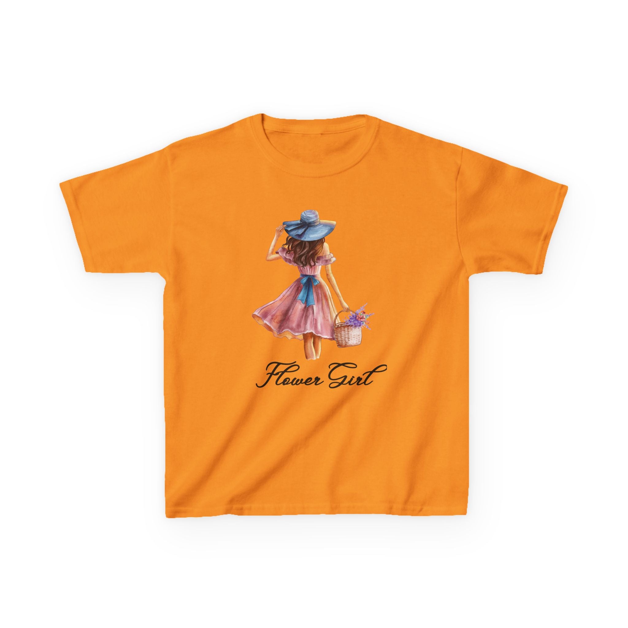 Flower Girl Kids Tee, Cute Kids T-Shirt, Spring Fashion, Outdoor Playwear, Children's Gift, Floral Design