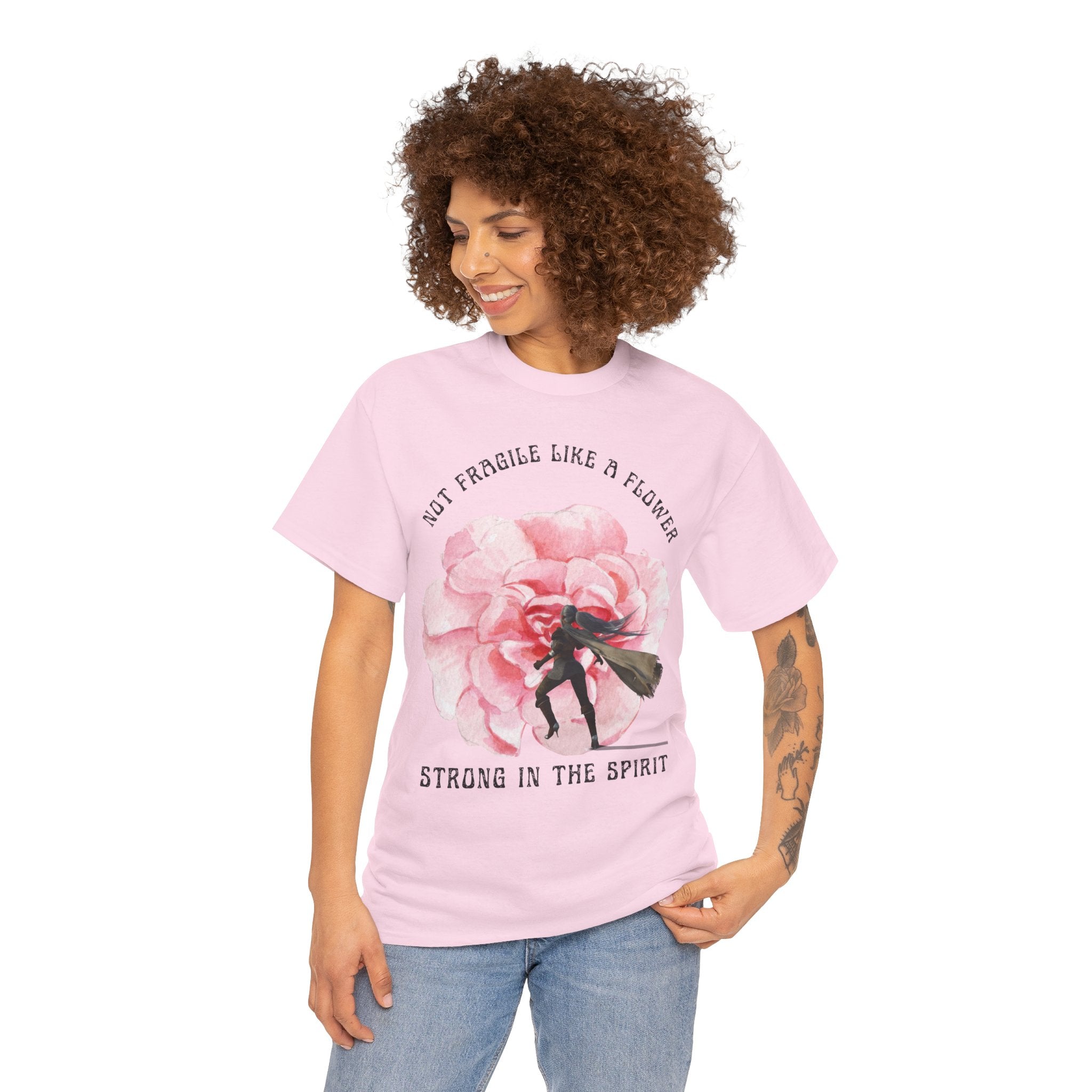 Floral Empowerment Tee, Not Fragile Like a Flower, Strong in the Spirit Shirt, Inspirational Unisex T-Shirt, Gift for Women, [...]